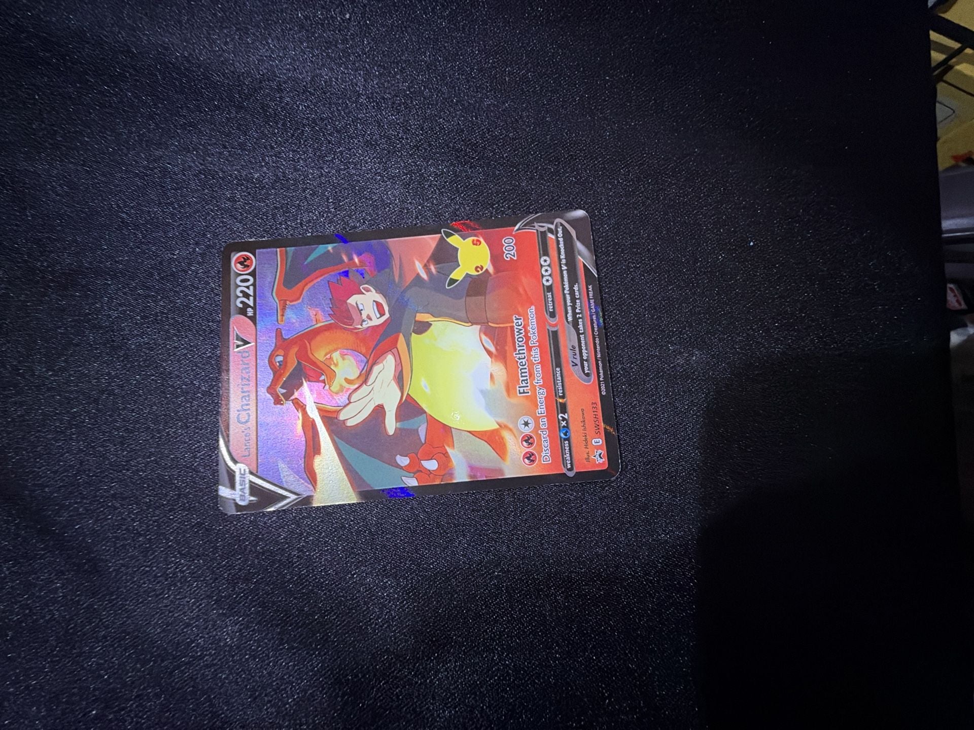 Pokemon Lance's Charizard V SWSH133 Celebrations Promo Holo 1