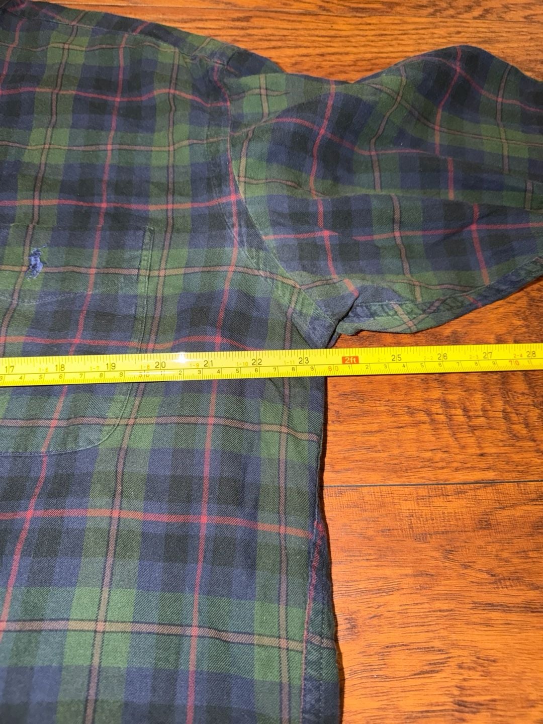 Ralph Lauren Plaid Button Down Shirt Green Blue Blackwatch 5