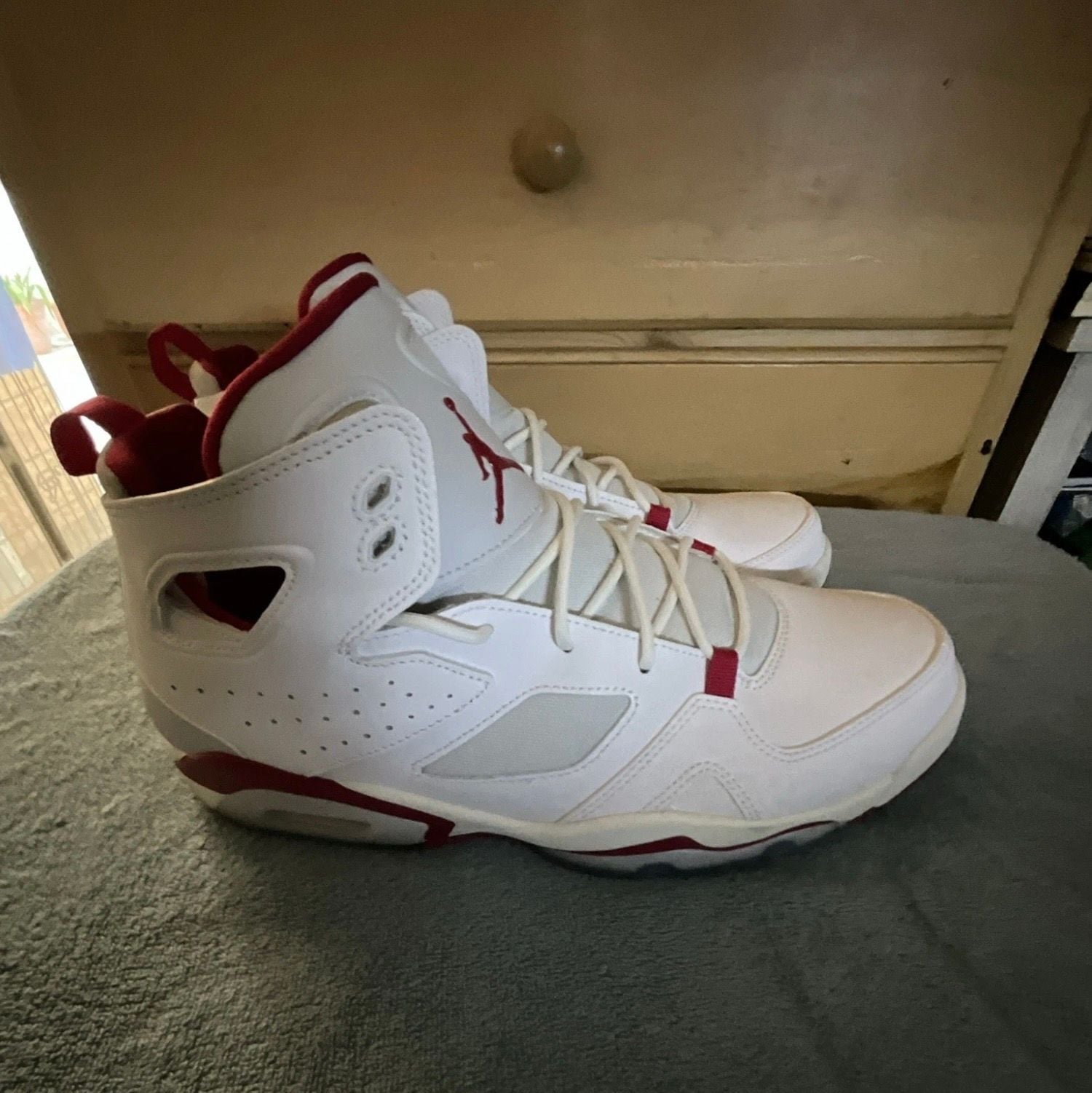 Jordan Flight Club 91 Size 12 White Mystic Hibiscus DC7329-102 4