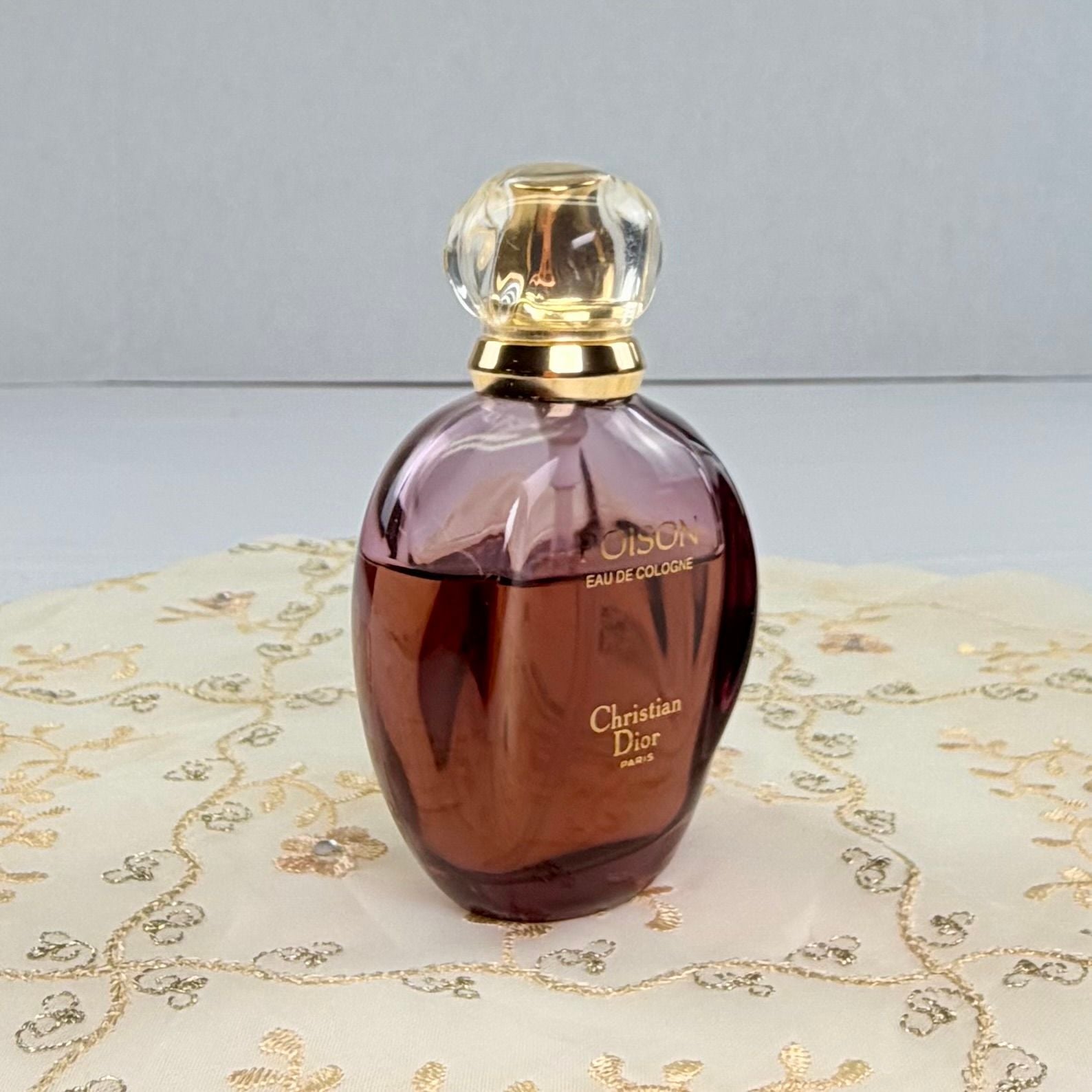 Vintage Christian Dior Poison Eau De Cologne 1.7 Fl Oz  9