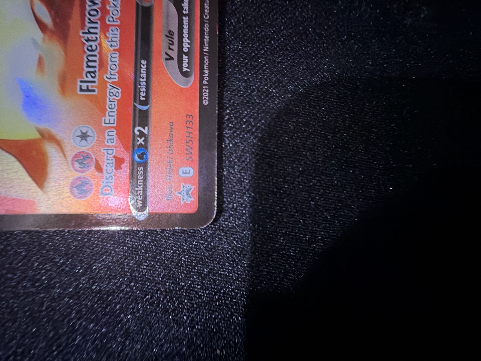 Pokemon Lance's Charizard V SWSH133 Celebrations Promo Holo 3
