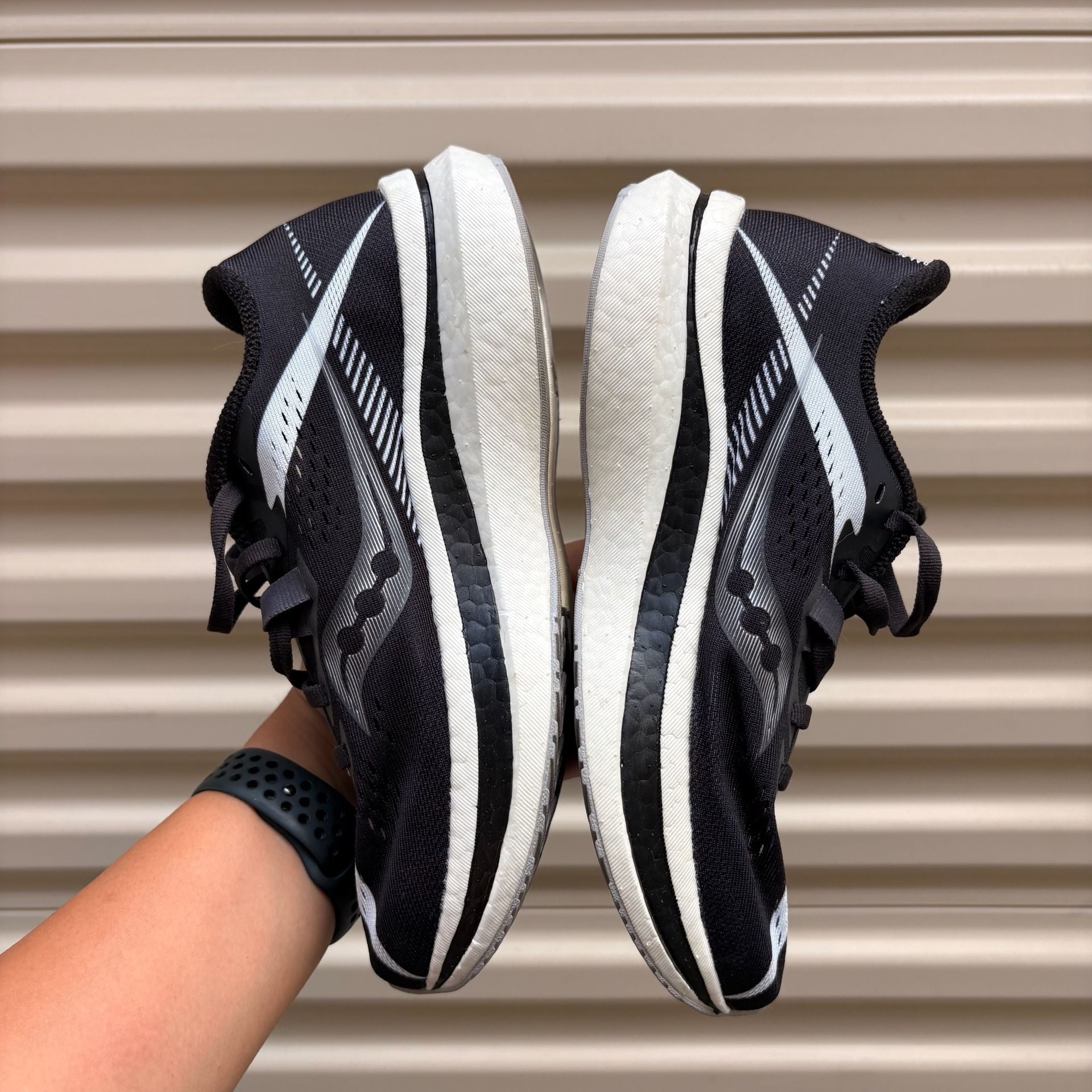 Saucony Endorphin Pro 2 Running Shoes Black White 8