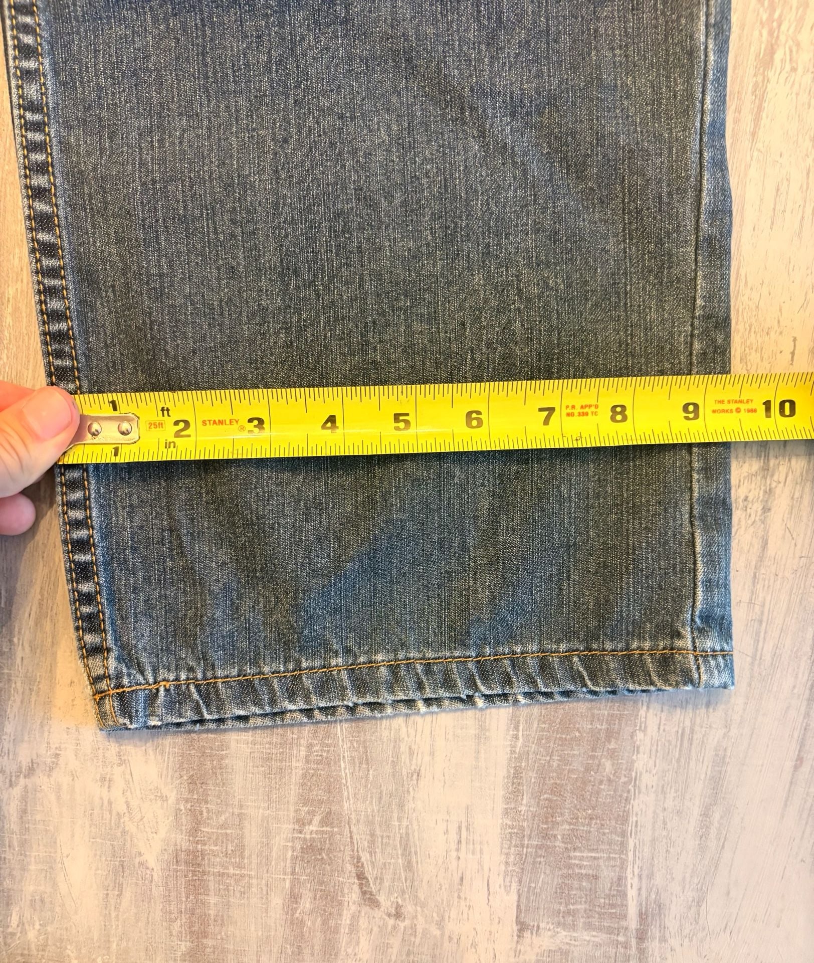 Territory Jeans Baggy Denim Pants Vintage Blue Skater Wide Leg 7