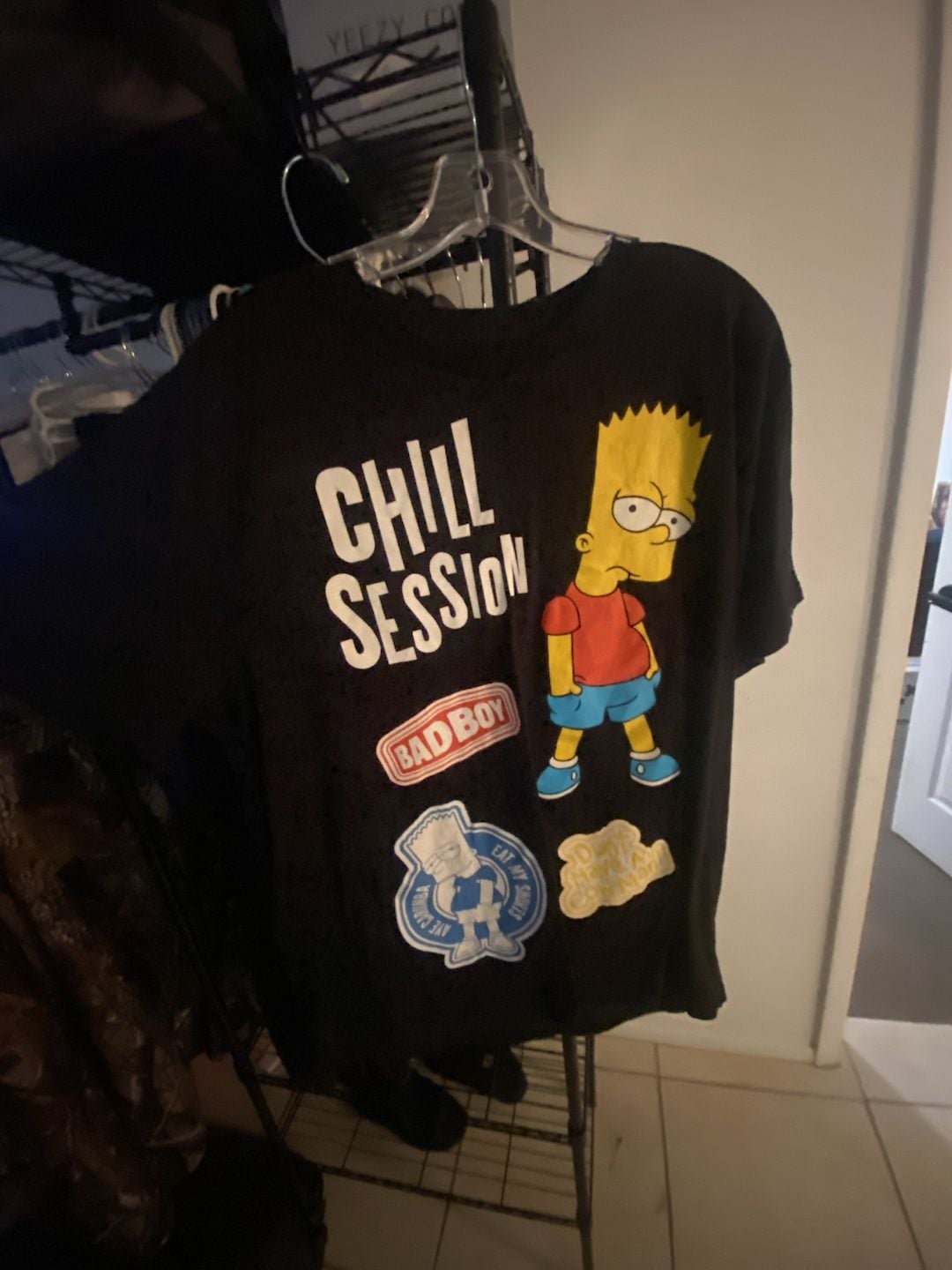 The Simpsons Bart Simpson T-Shirt Size XL Black Graphic Print 1