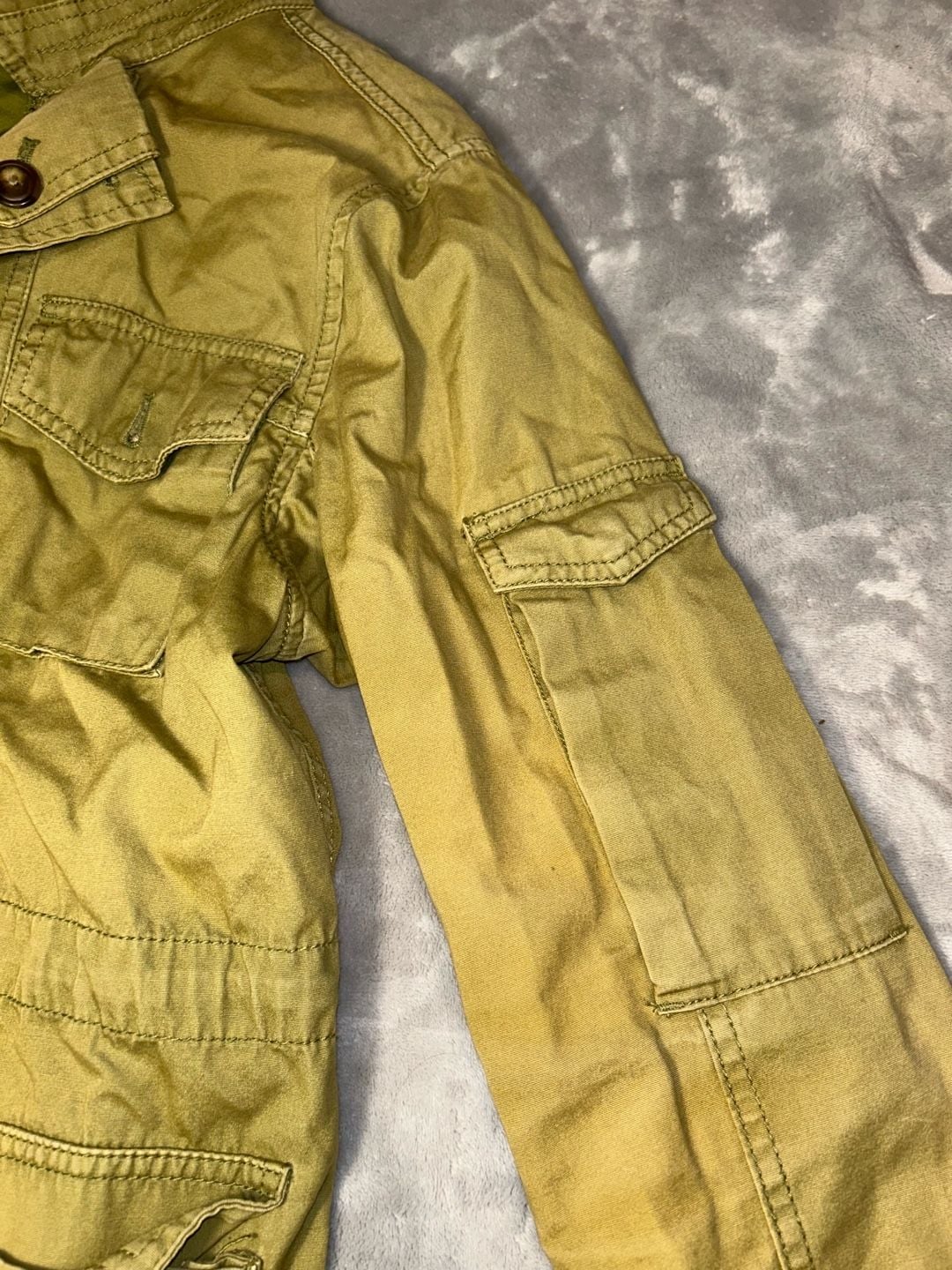 Woman’s J. Crew Field Jacket Size XS Olive Green Utility Military Cargo Parka 7