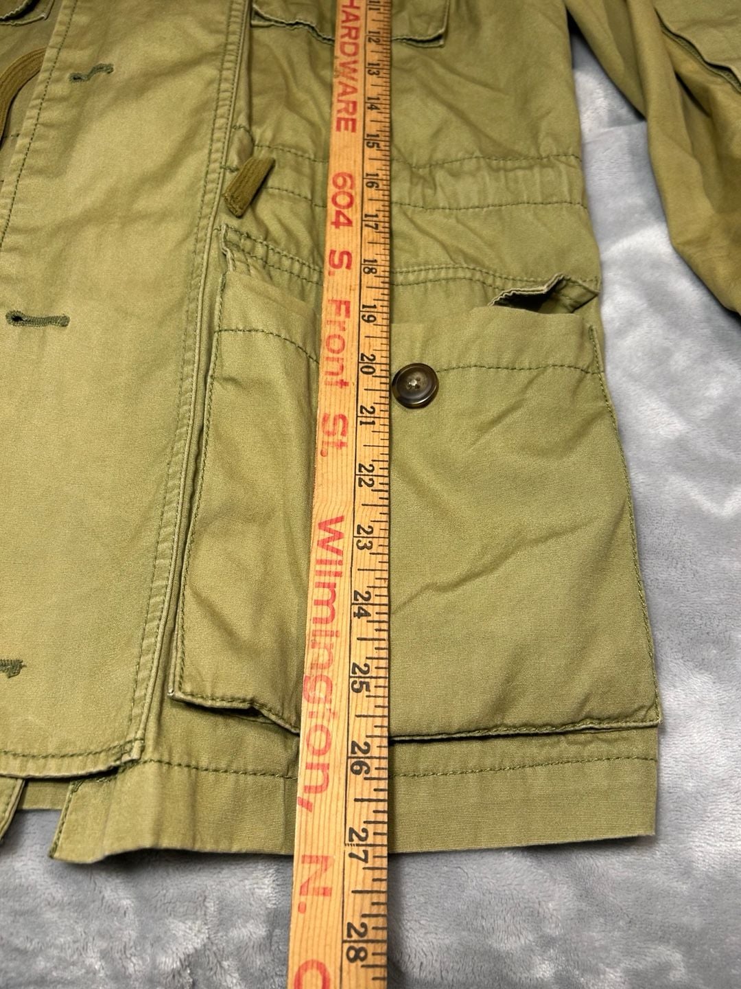 Woman’s J. Crew Field Jacket Size XS Olive Green Utility Military Cargo Parka 9
