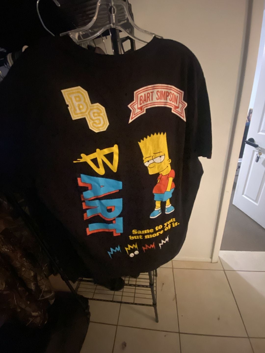 The Simpsons Bart Simpson T-Shirt Size XL Black Graphic Print 2
