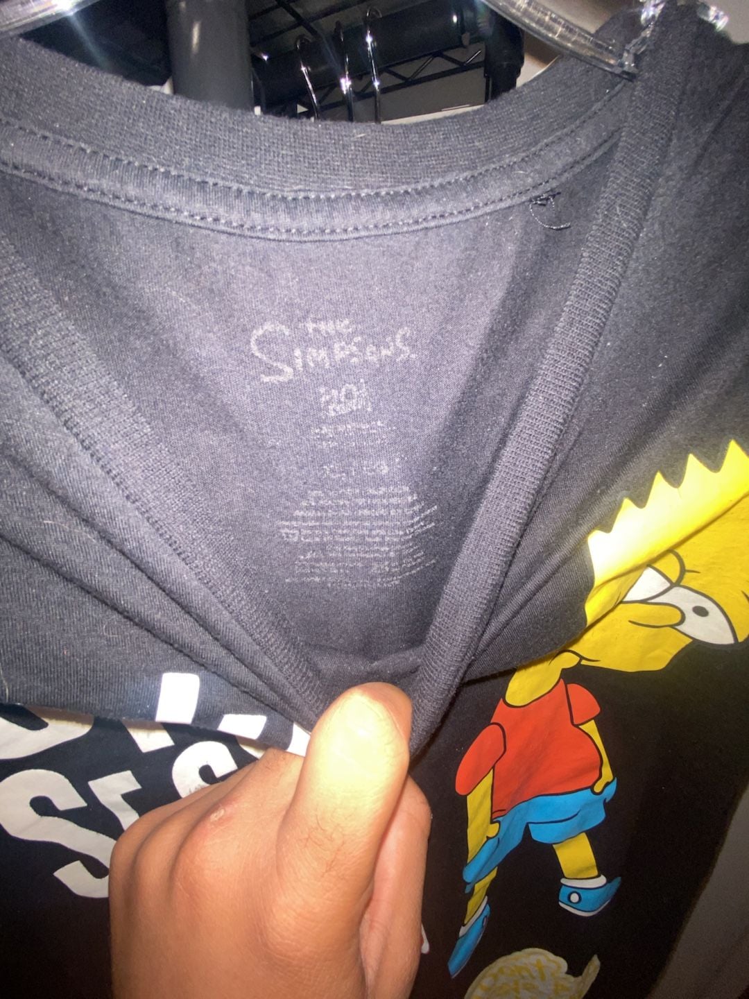 The Simpsons Bart Simpson T-Shirt Size XL Black Graphic Print 3