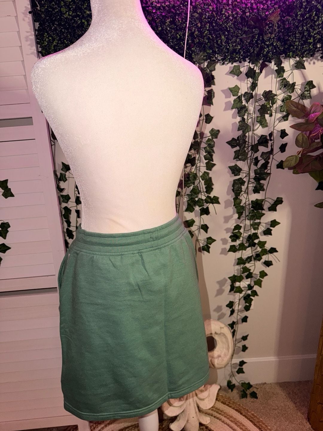 Eddie Bauer Sweatshirt Skirt Green 3