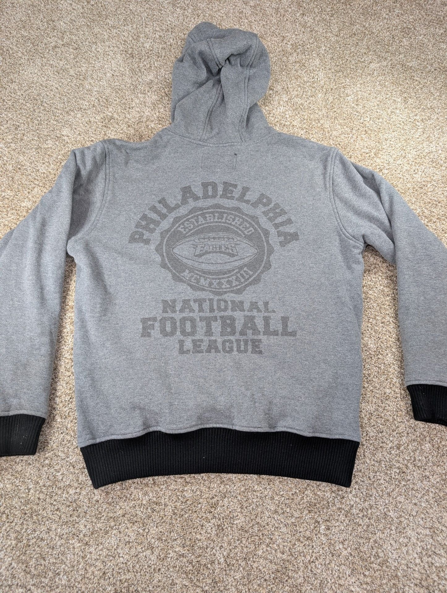 NFL Pro Line Philadelphia Eagles Full Zip Hoodie Gray 7