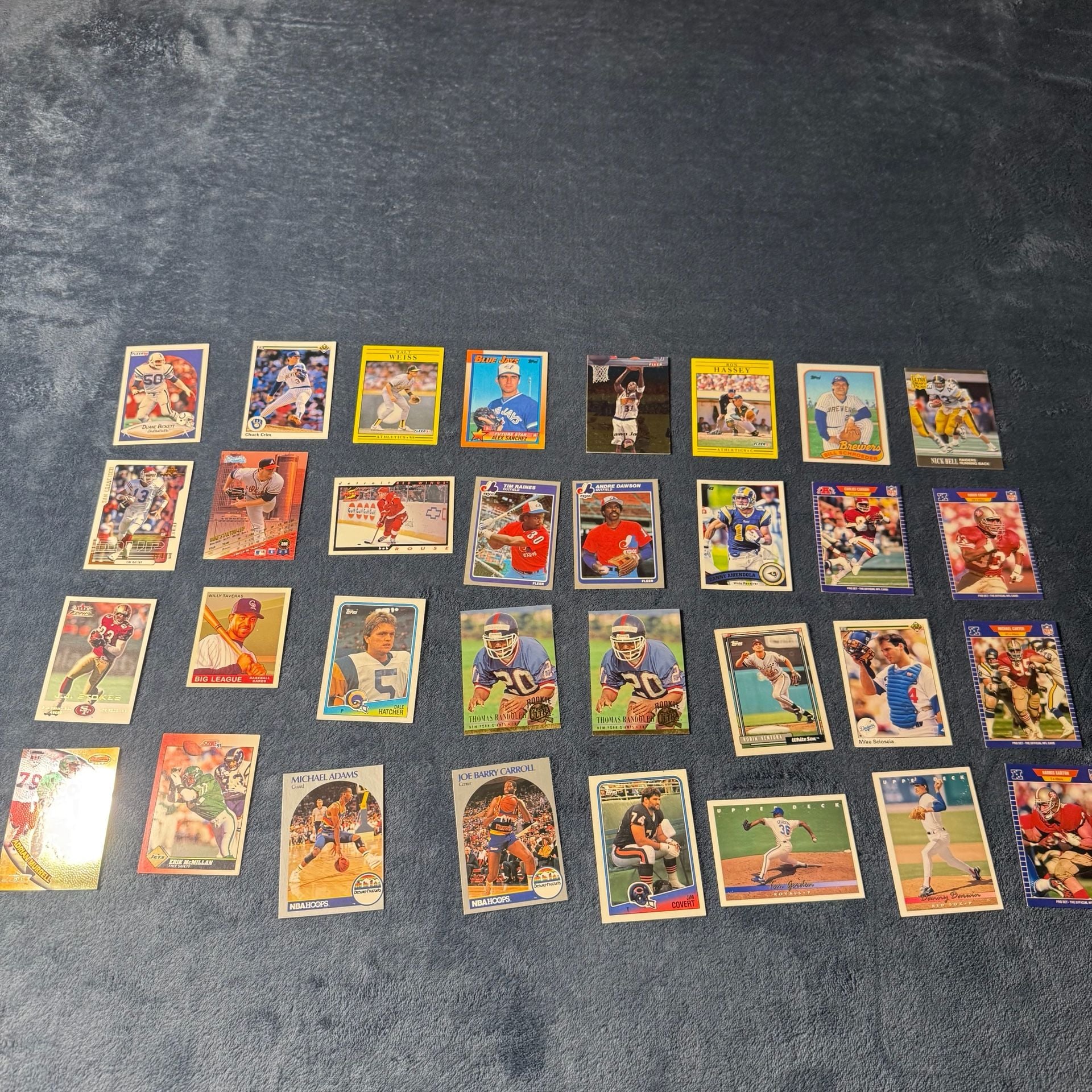 Vintage Mixed Sports Card Assortment Lot 1