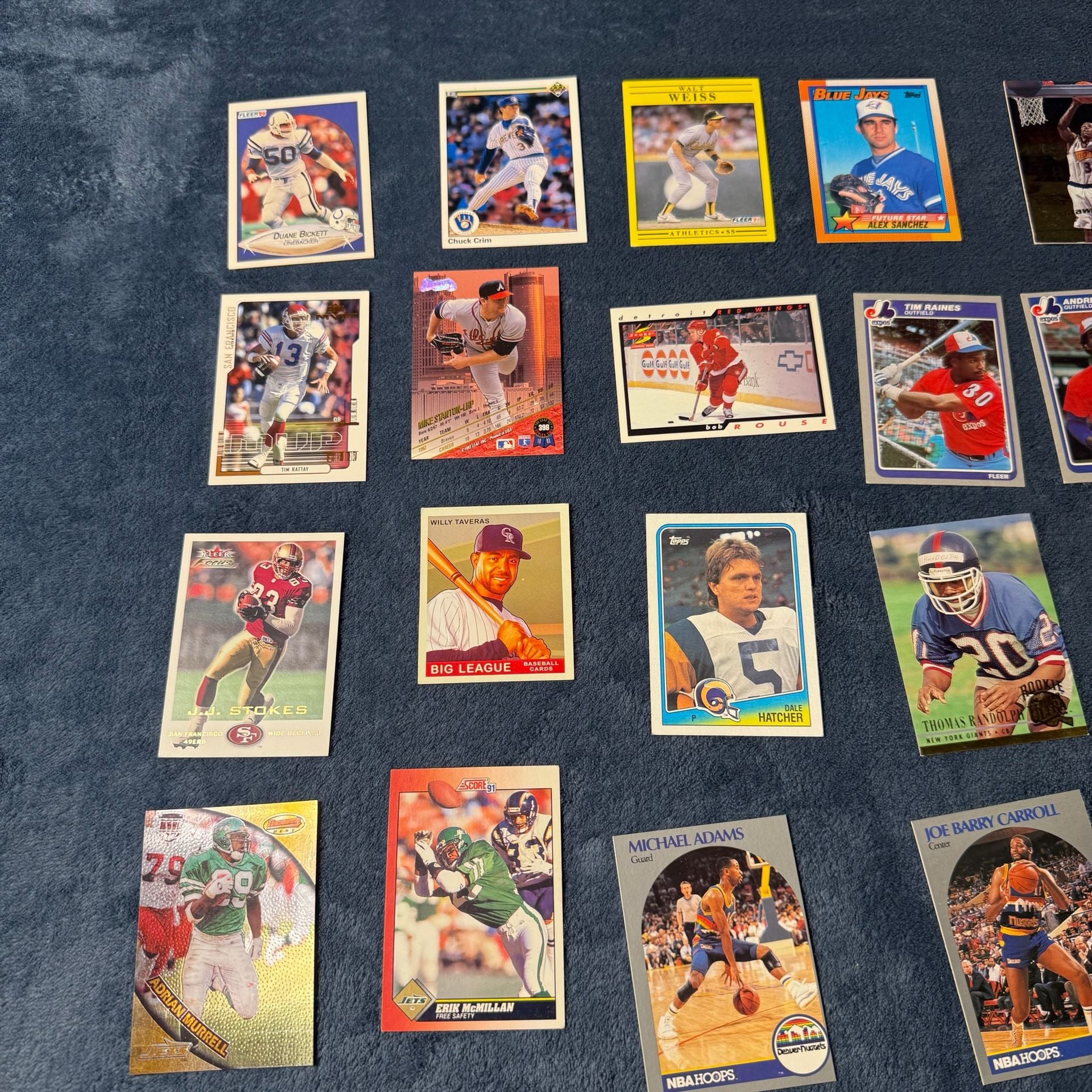 Vintage Mixed Sports Card Assortment Lot 2