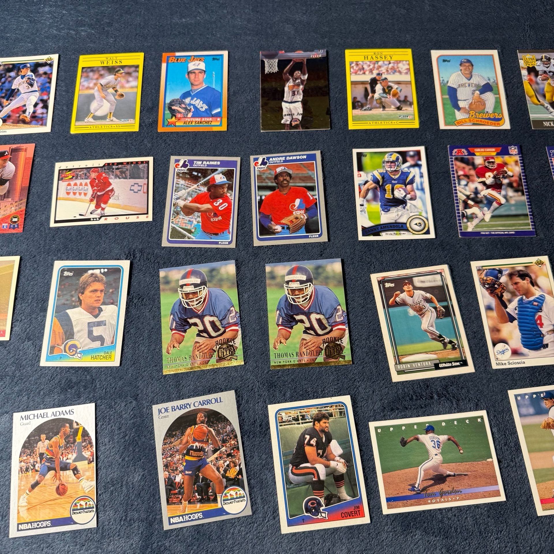 Vintage Mixed Sports Card Assortment Lot 3