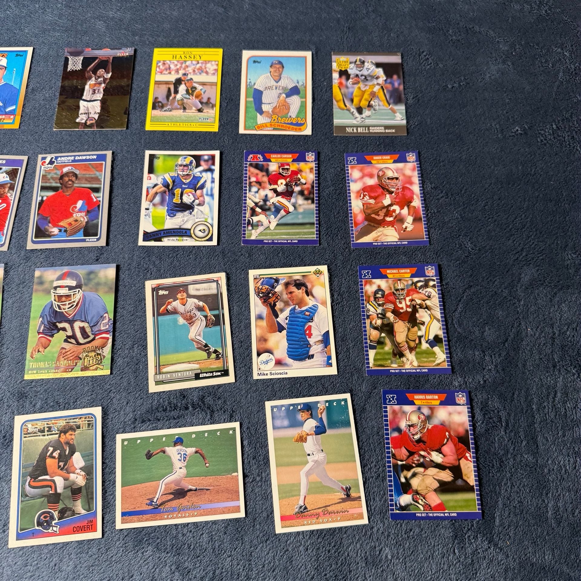 Vintage Mixed Sports Card Assortment Lot 4