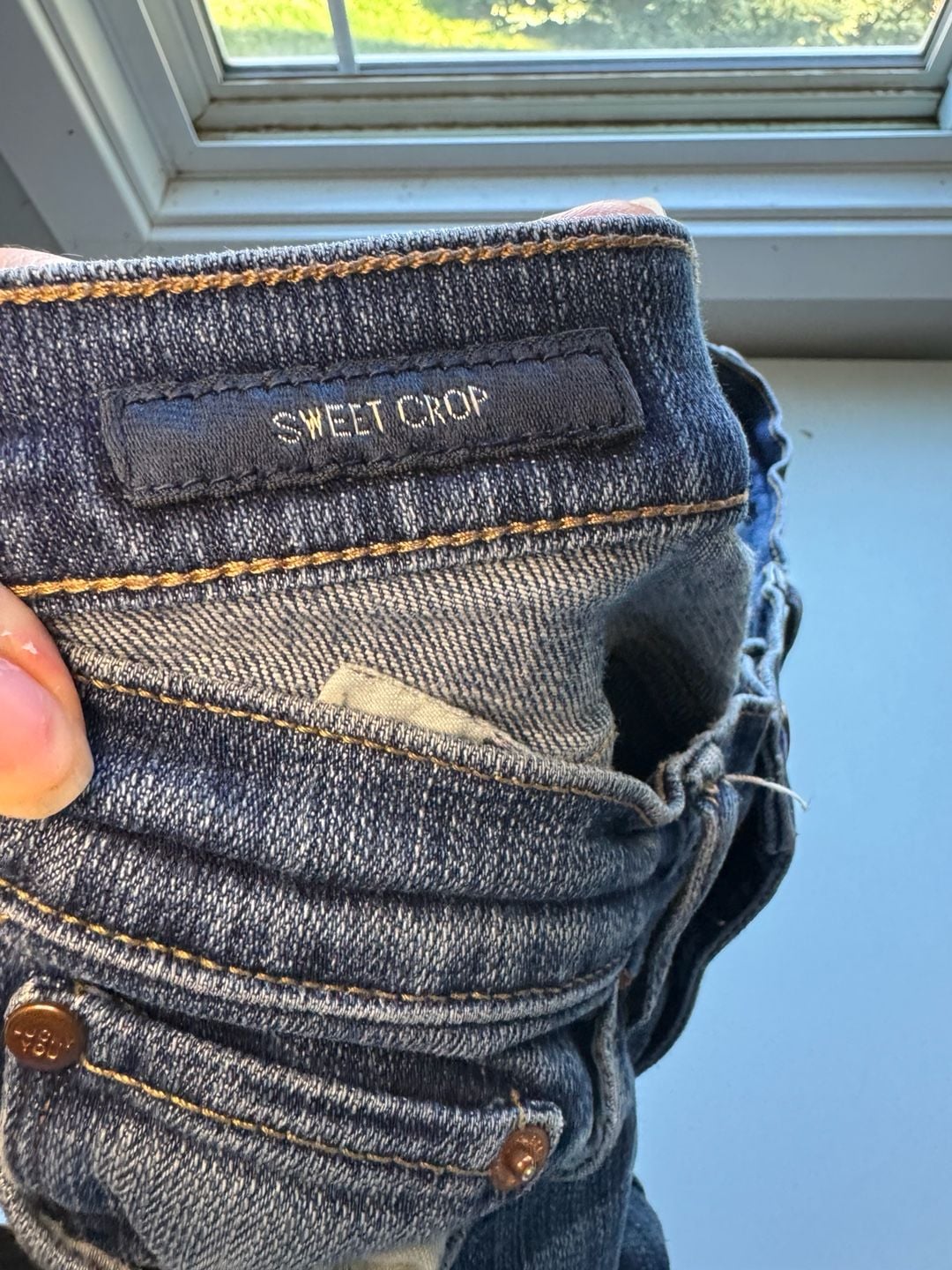 Lucky Brand Sweet Crop Jeans Size 10/30 Blue 6