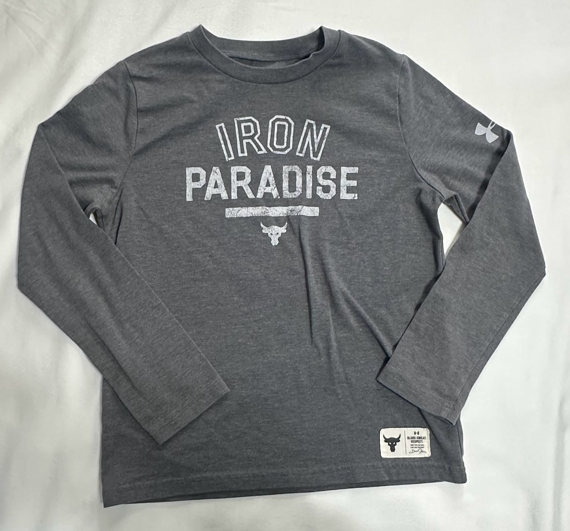 Under Armour Project Rock Long Sleeve Shirt YSM Gray 2