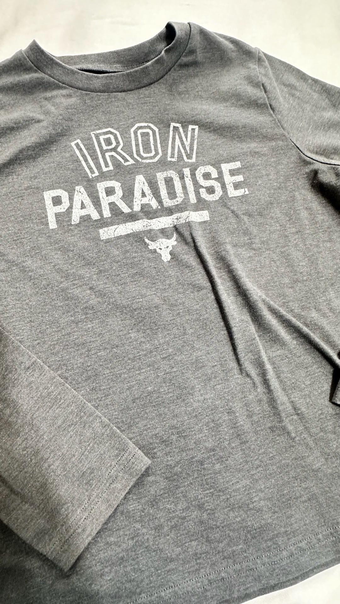 Under Armour Project Rock Long Sleeve Shirt YSM Gray 3