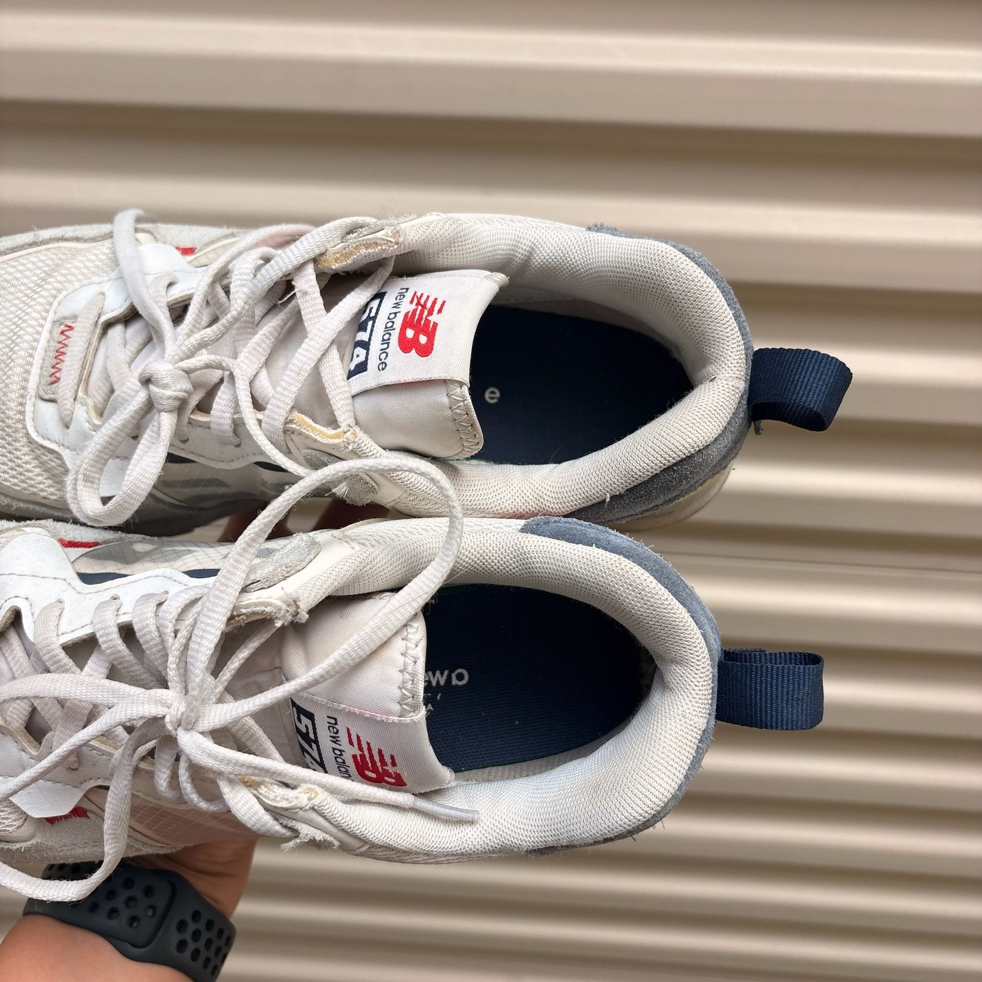 New Balance 574 Reimagined White Natural Indigo 7