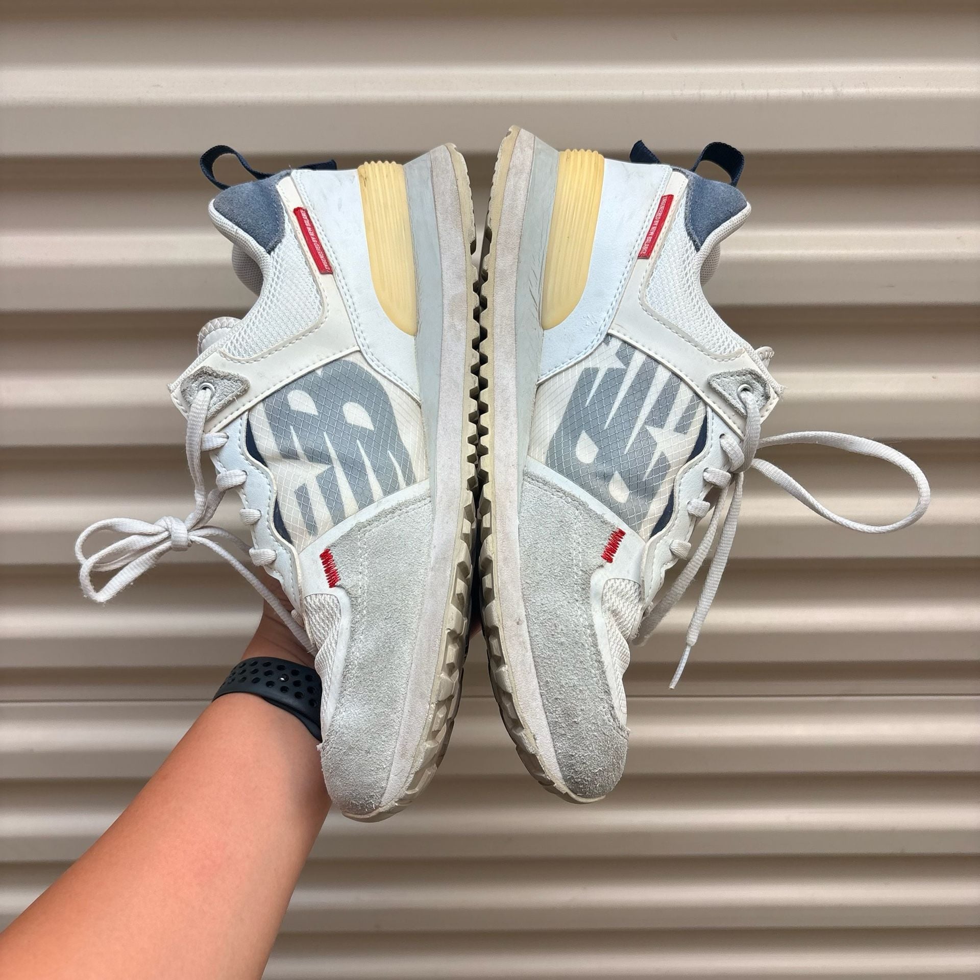 New Balance 574 Reimagined White Natural Indigo 8