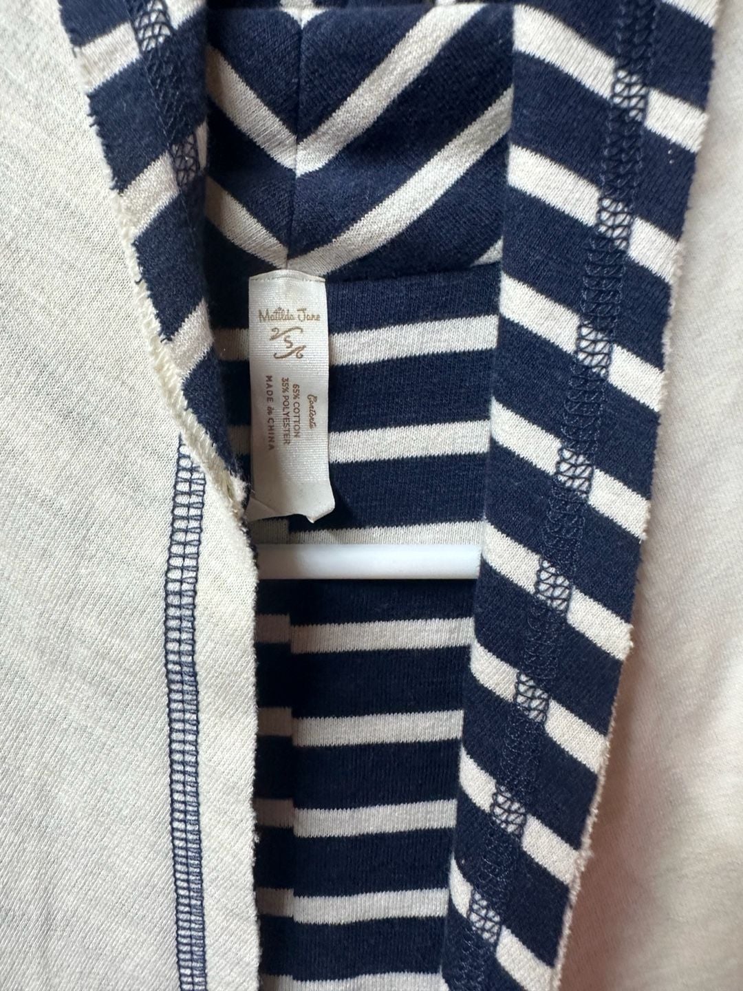 Matilda Jane Full Moon Reversible Vest Cream Navy 3