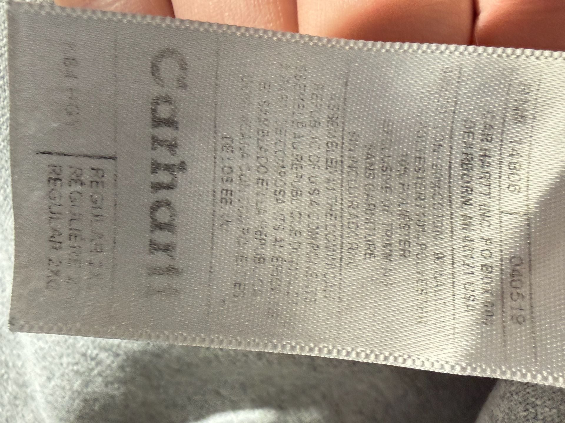 Carhartt Henley Pocket T-Shirt Size 2XL Gray 7
