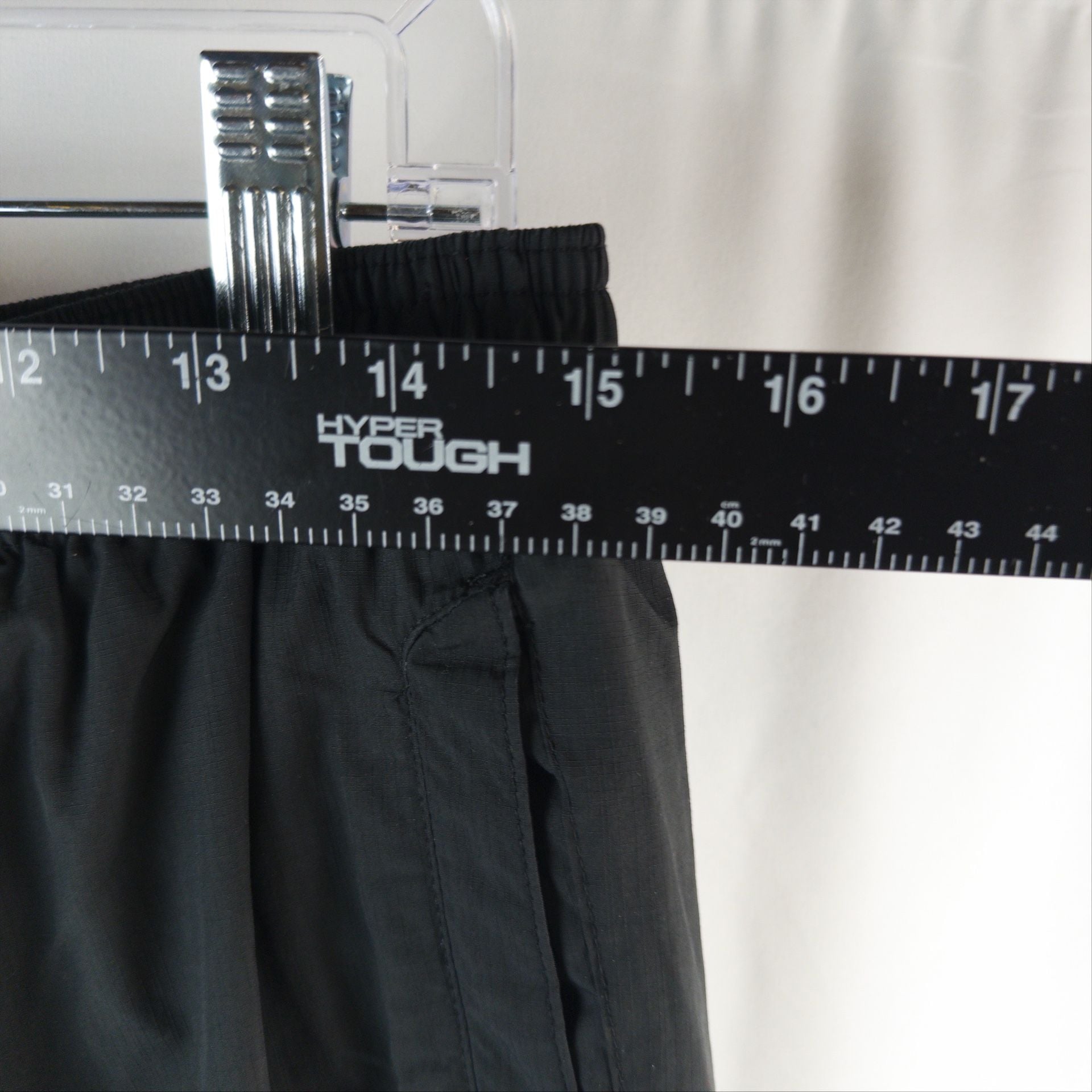 Nike Track Pants Size L Black Windbreaker Nylon Swoosh Side Stripe 4