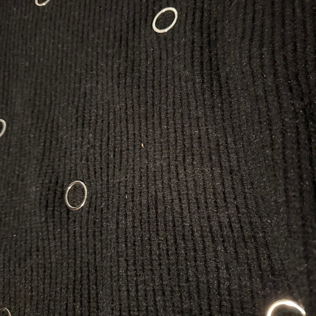 Edikted Ellia Grommet Oversize Sweater Size M Black 4