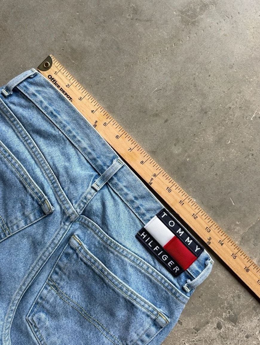 Vintage 90s Tommy Hilfiger Bootcut Light Wash Denim Jeans Waist Size 29 6