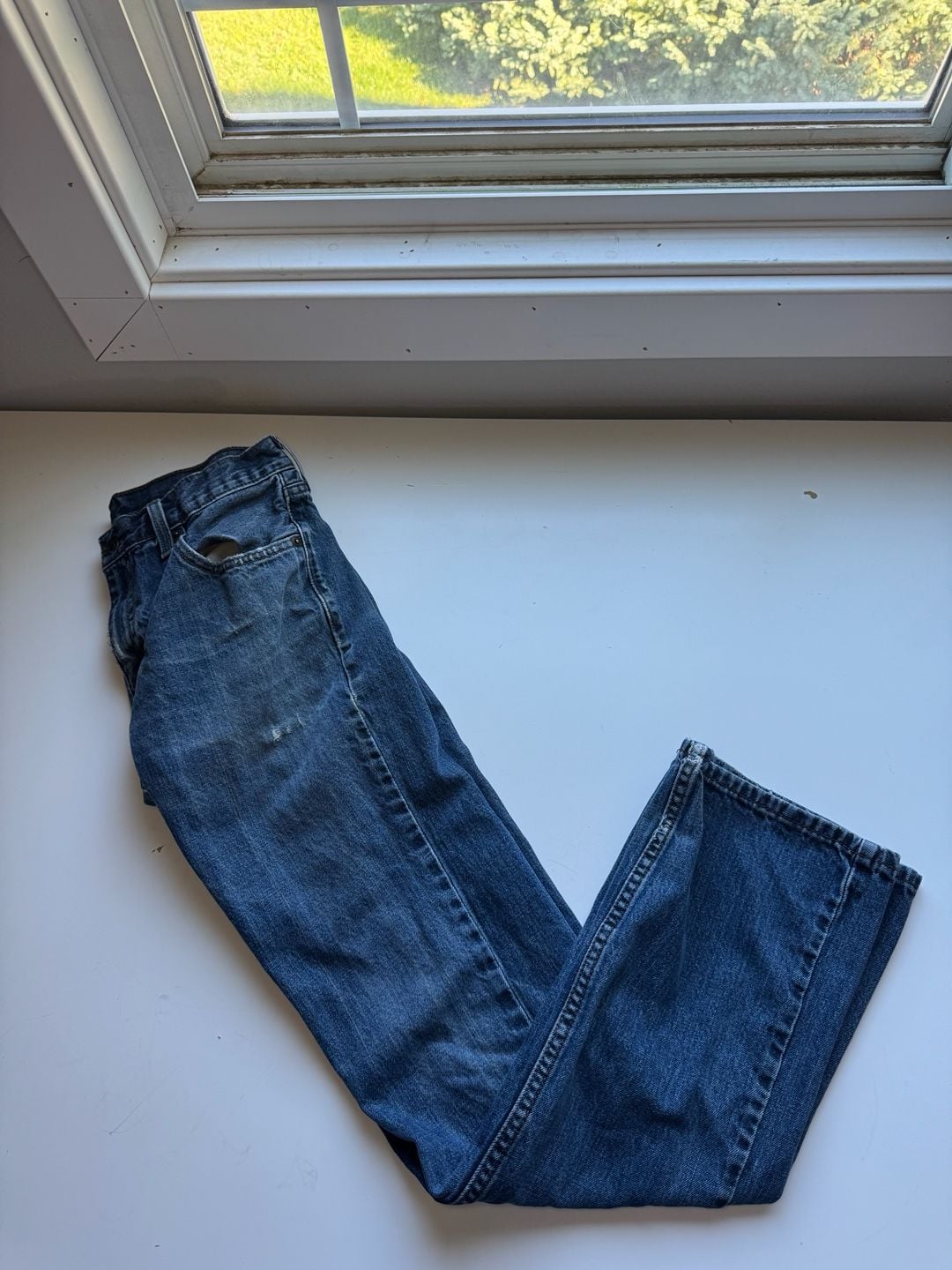 Levi's 527 Slim Bootcut Jeans W31 L34 Blue Denim 3