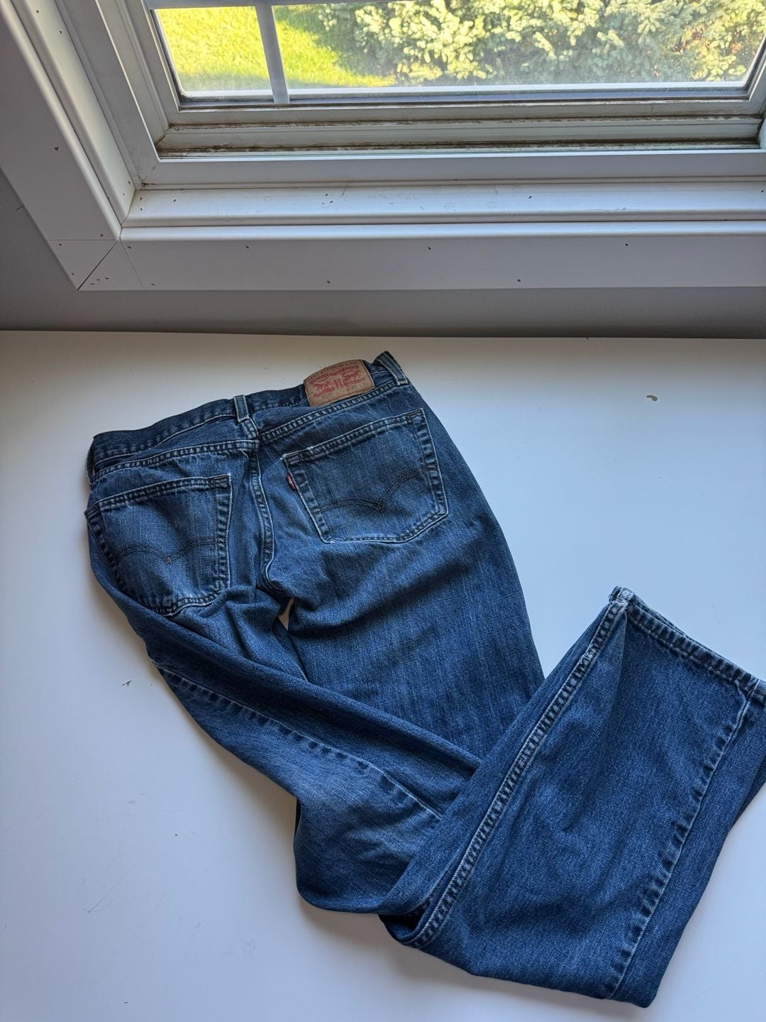Levi's 527 Slim Bootcut Jeans W31 L34 Blue Denim 4