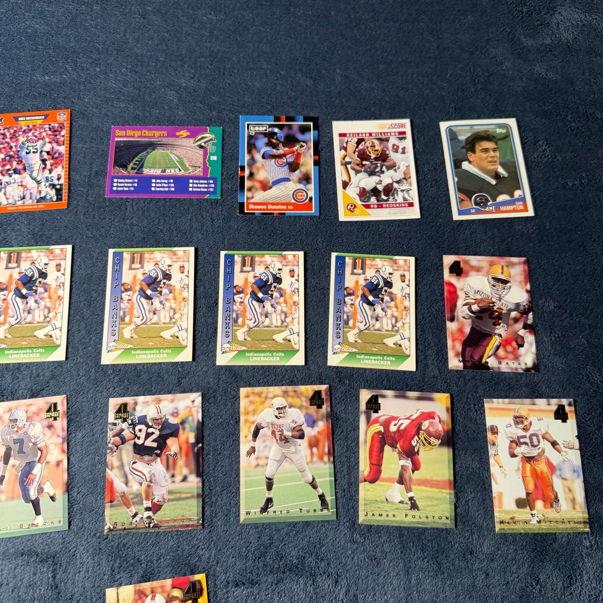 Vintage NFL Football Trading Cards Lot of 22 3
