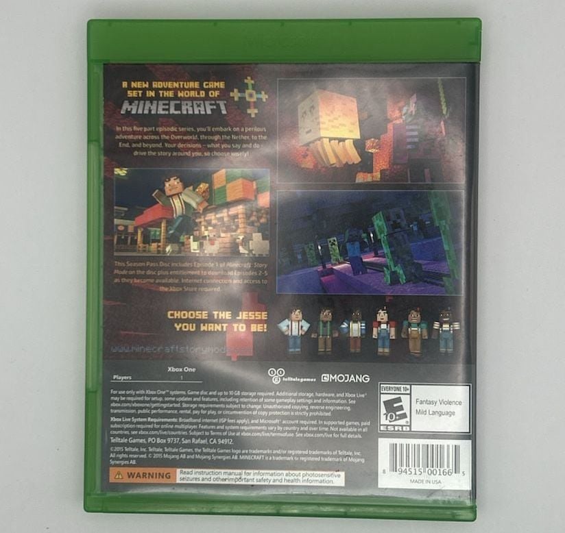 Microsoft Minecraft: Story Mode Season Pass Disc Xbox One 2