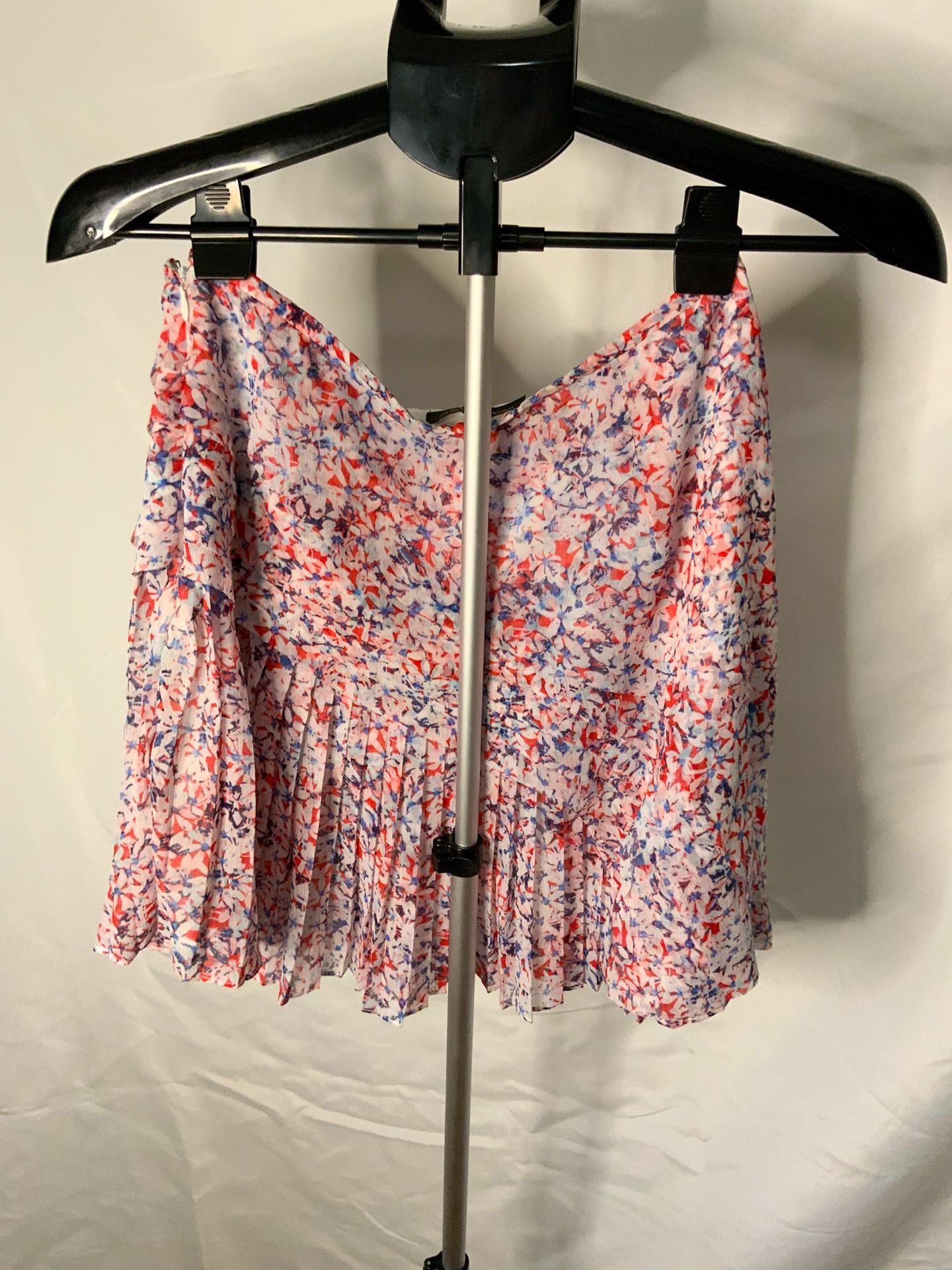 Banana Republic Pleated Chiffon Skirt Women’s Size 2 Floral 3