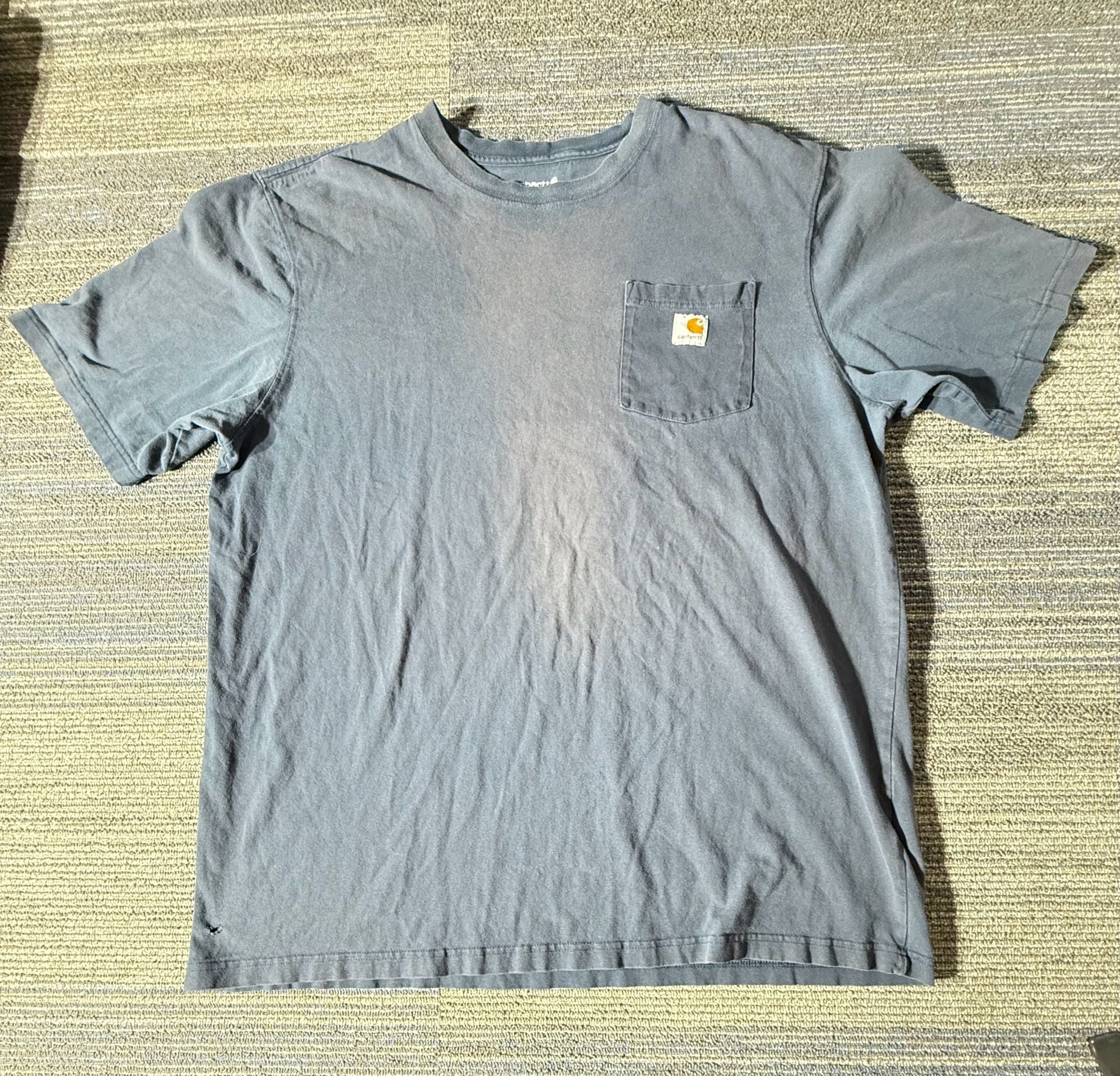 Carhartt K87 Pocket T-Shirt XL Tall blue Loose Fit 2