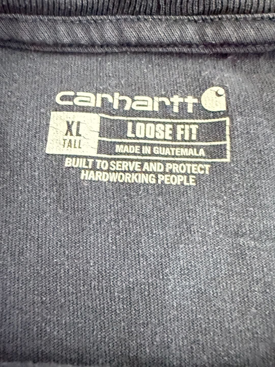 Carhartt K87 Pocket T-Shirt XL Tall blue Loose Fit 4