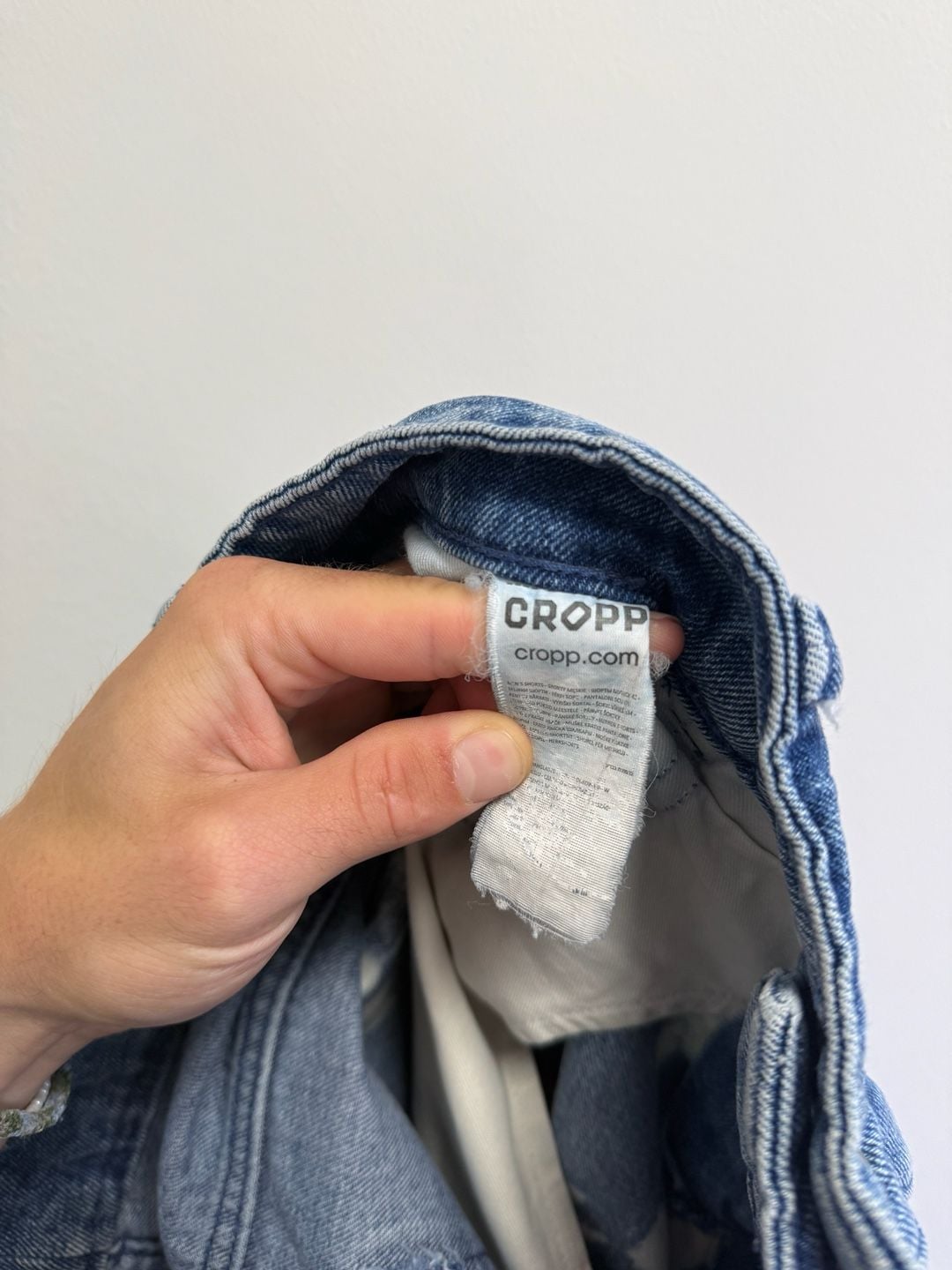 Cropp Denim Shorts Size 34 Bleach Wash Cloud Pattern Jorts 7