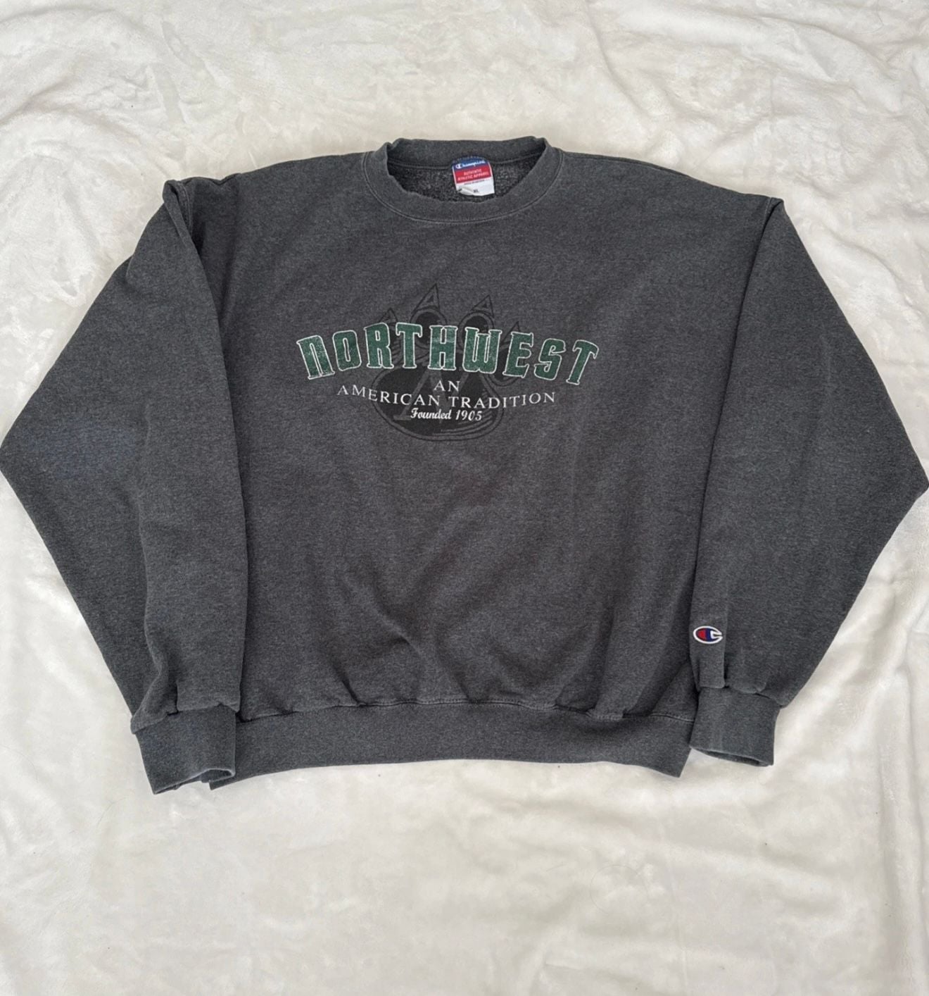 Champion Northwest Sweatshirt Size XL Grey Crewneck 2