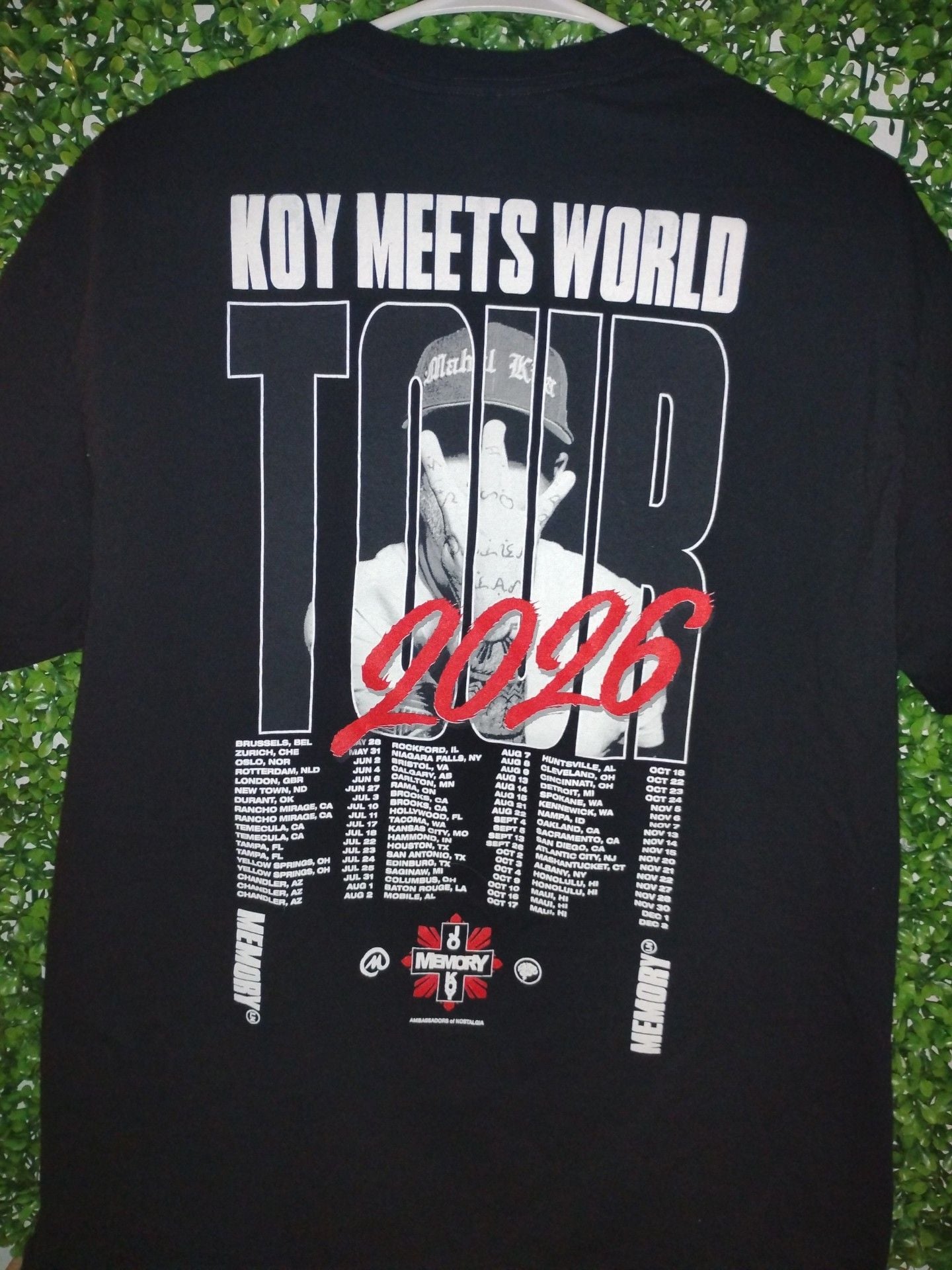 Jo Koy Koy Meets World Tour T-Shirt Size L Black 4