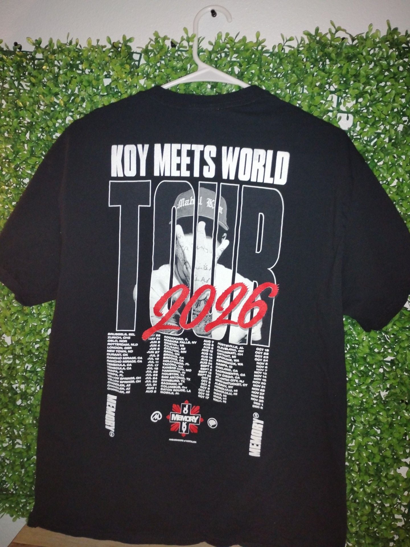 Jo Koy Koy Meets World Tour T-Shirt Size L Black 3