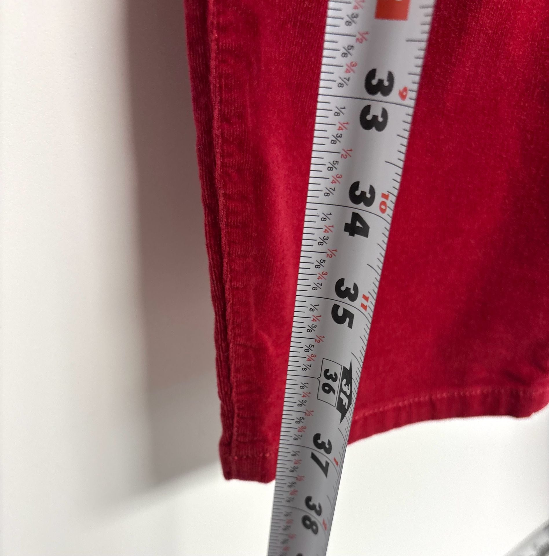 Cabi Corduroy Skinny Pants Size 8 Red Style 160 8
