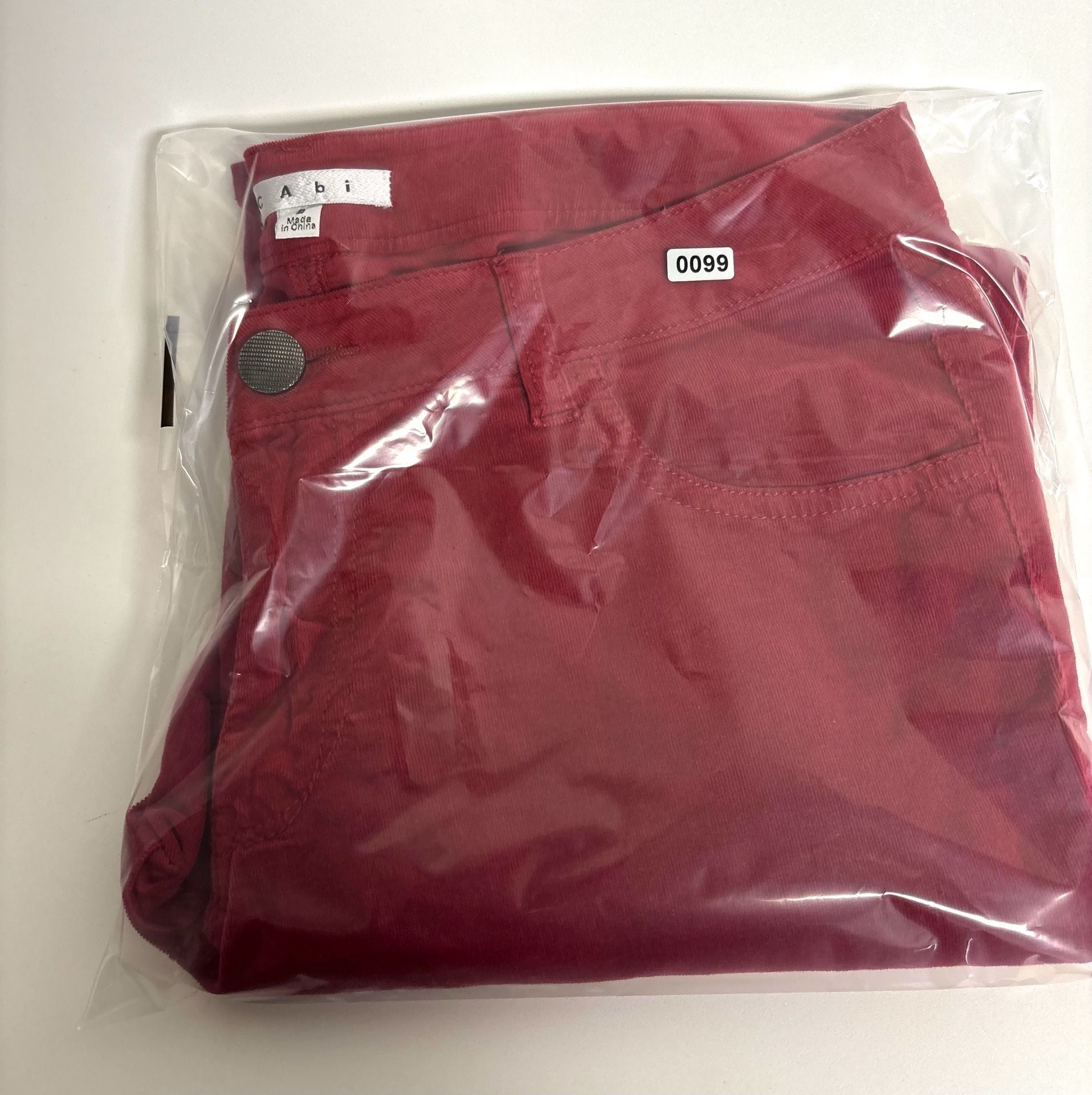 Cabi Corduroy Skinny Pants Size 8 Red Style 160 9