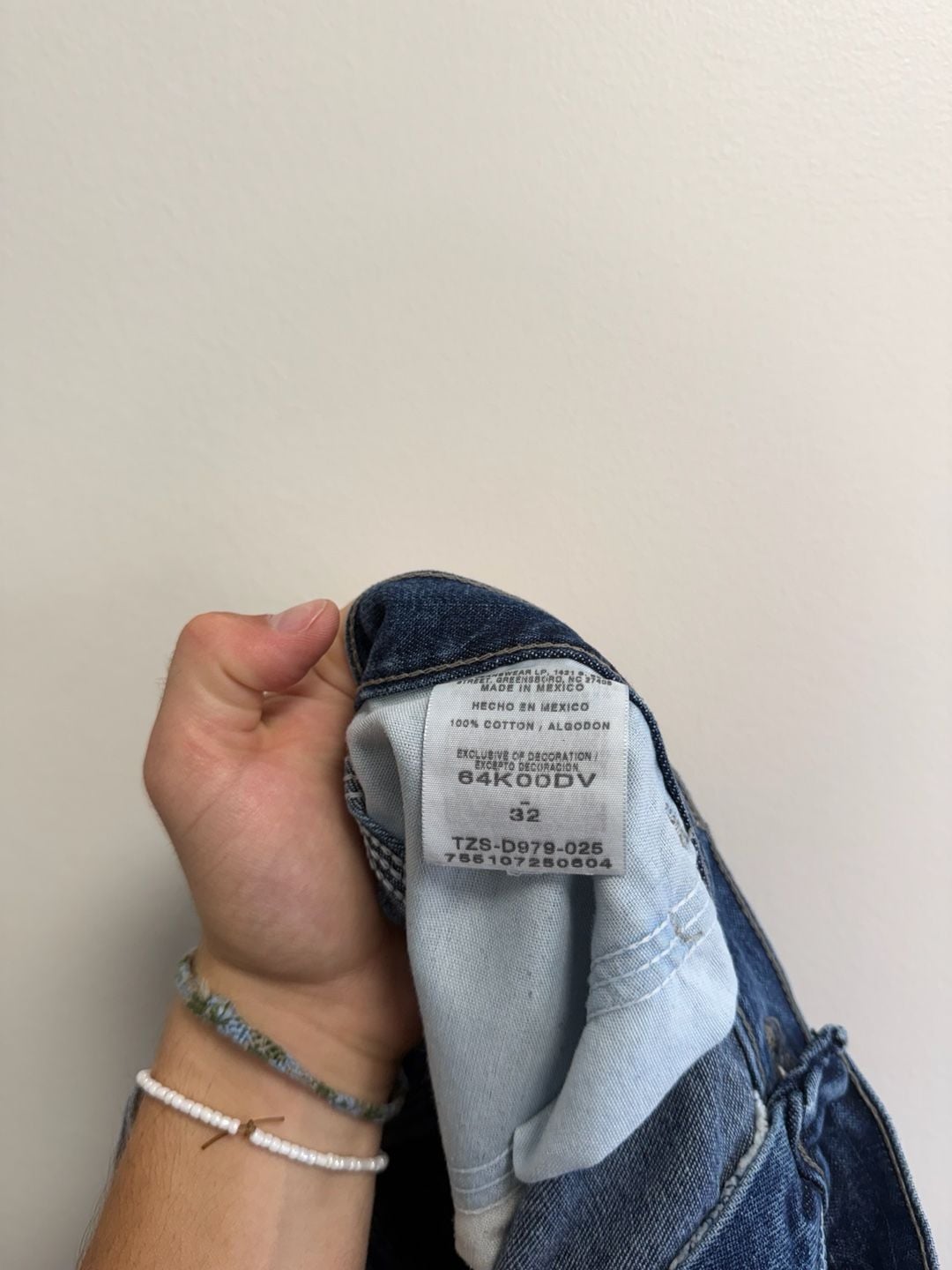 Wrangler Carpenter Denim Shorts Size 32 Dark Wash Blue Jorts 4