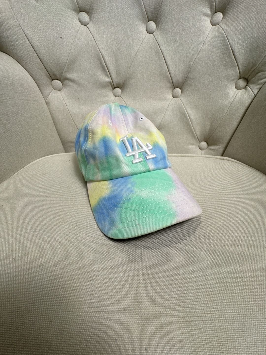 47 Los Angeles Dodgers Tie Dye Clean Up Hat OSFA Multi Baseball Cap 2