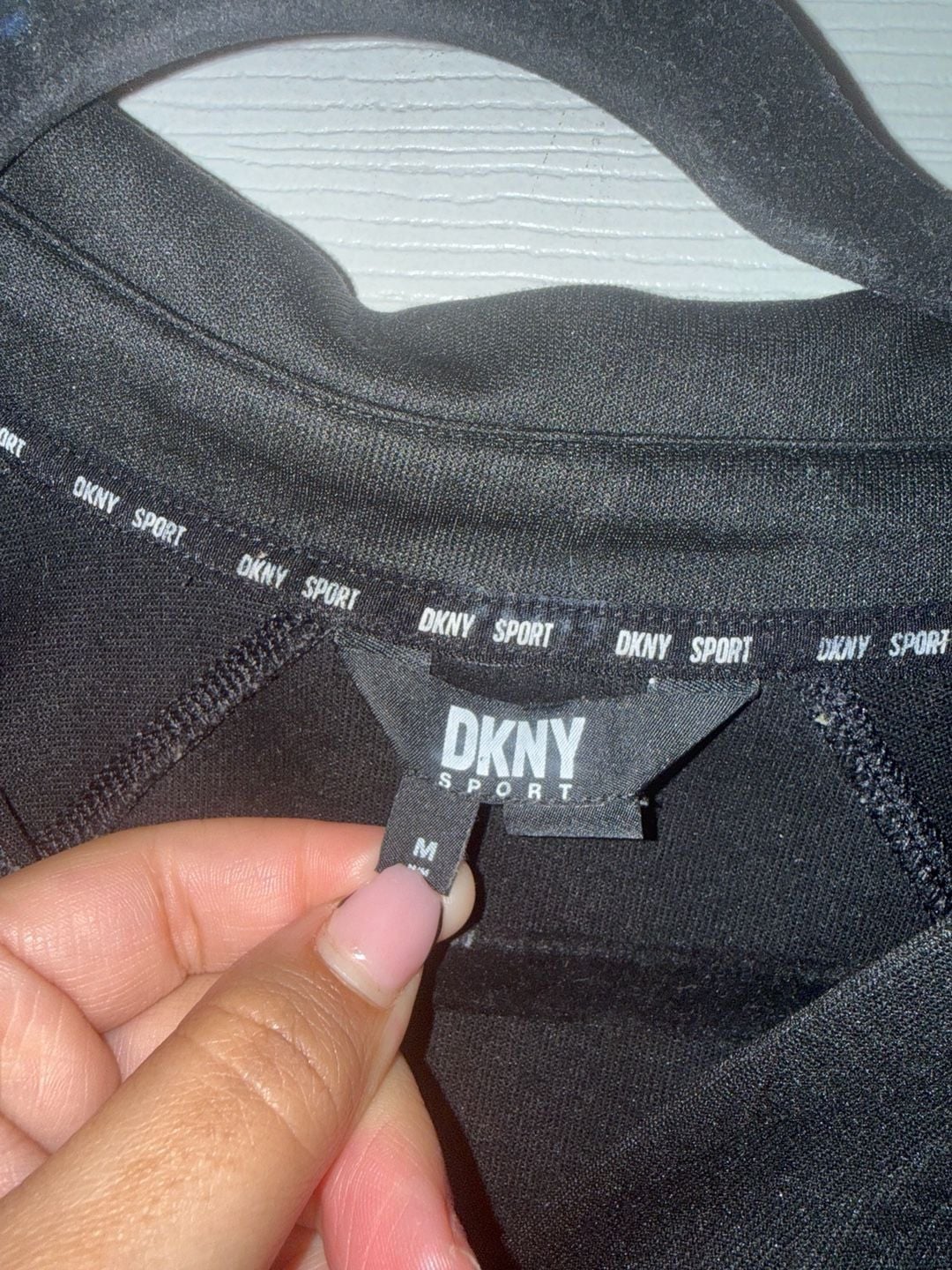 DKNY Sport Hoodie Size M Black 4
