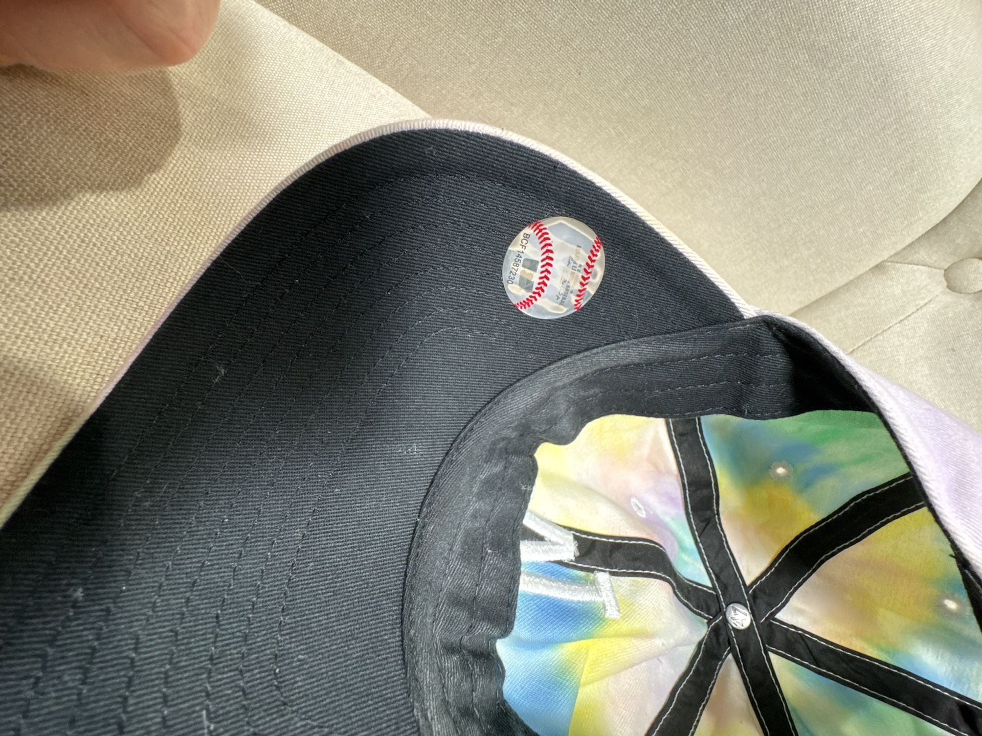 47 Los Angeles Dodgers Tie Dye Clean Up Hat OSFA Multi Baseball Cap 4