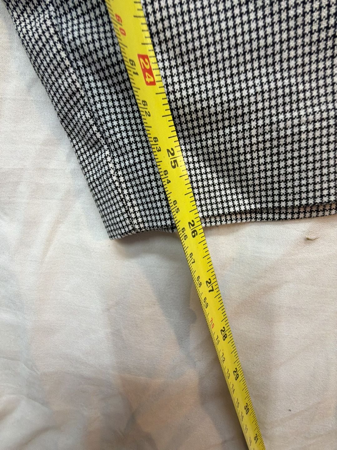 Jules & Leopold Houndstooth Pants Size L Black White 4