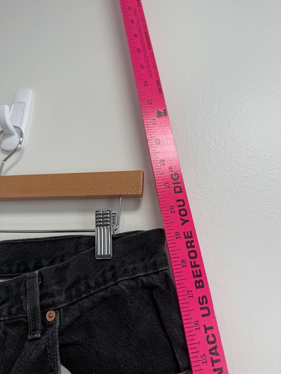 Levi's 550 Relaxed Fit Denim Shorts Size 34 Black Cotton 8
