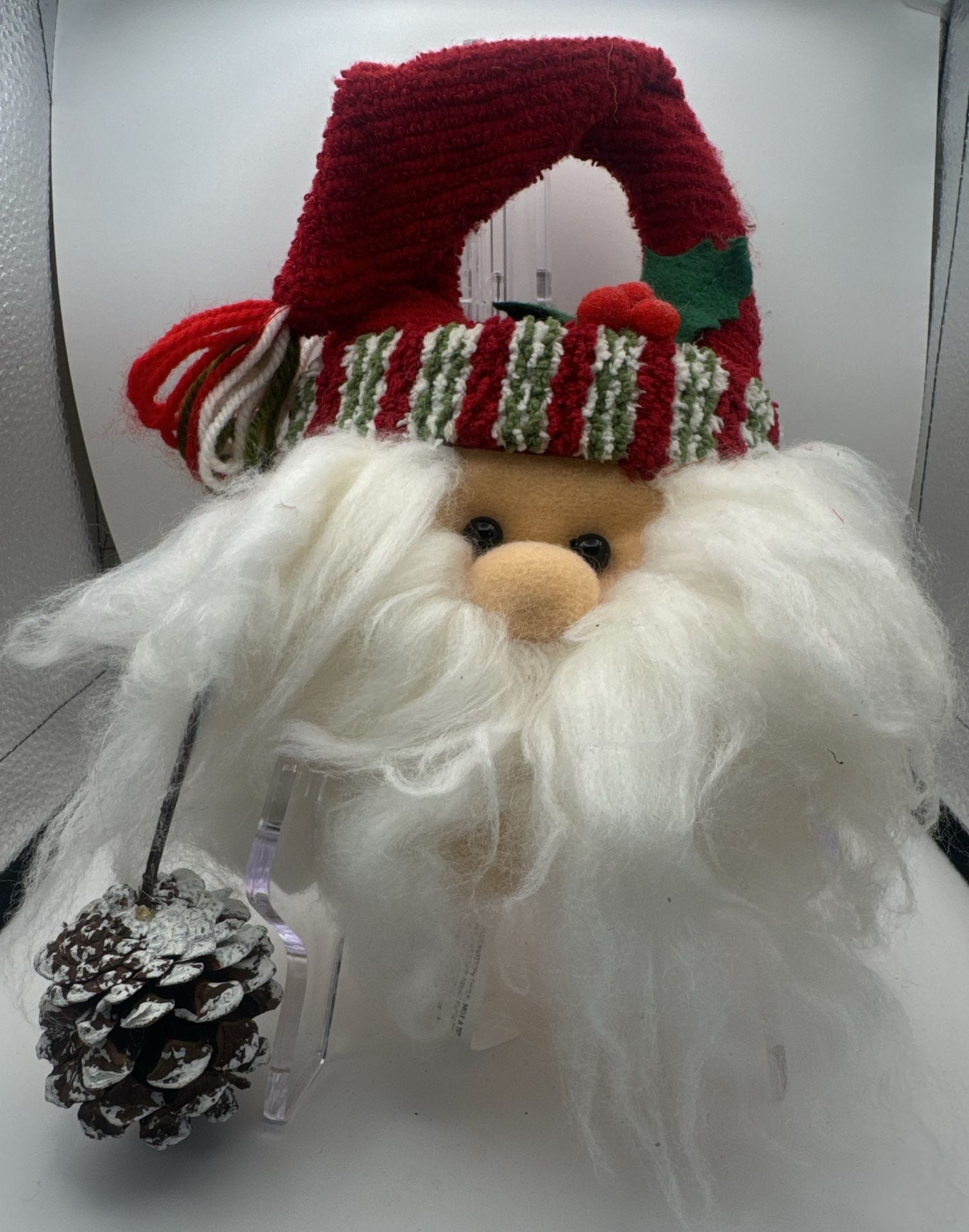 Prima Creations Santa Claus Head Plush Christmas Decor 1