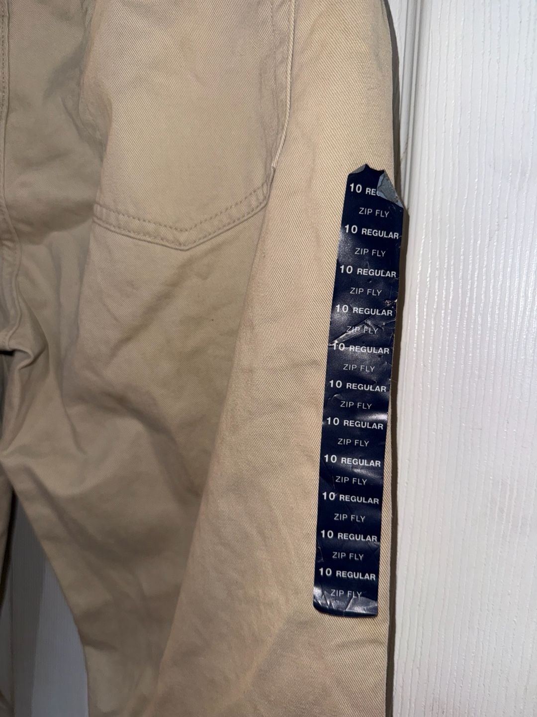 Gap Straight Leg Pants Size 10 Regular Tan Cotton Chinos 6