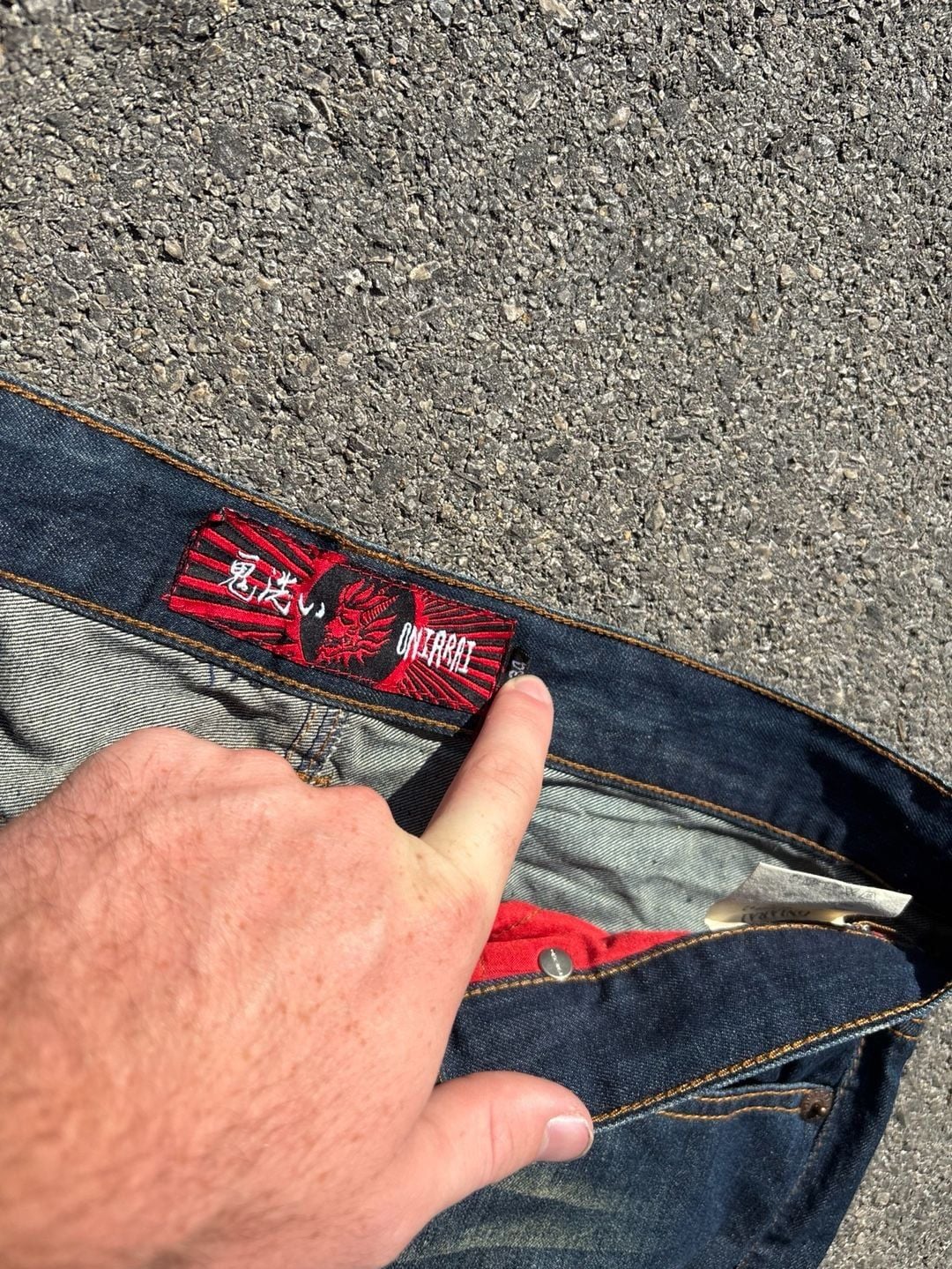 Oniarai Japanese denim embroidered jeans 6
